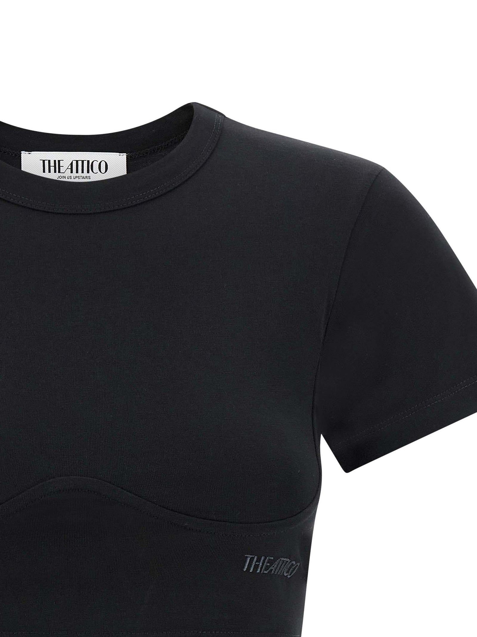 The Attico Bustier Crop T-Shirt