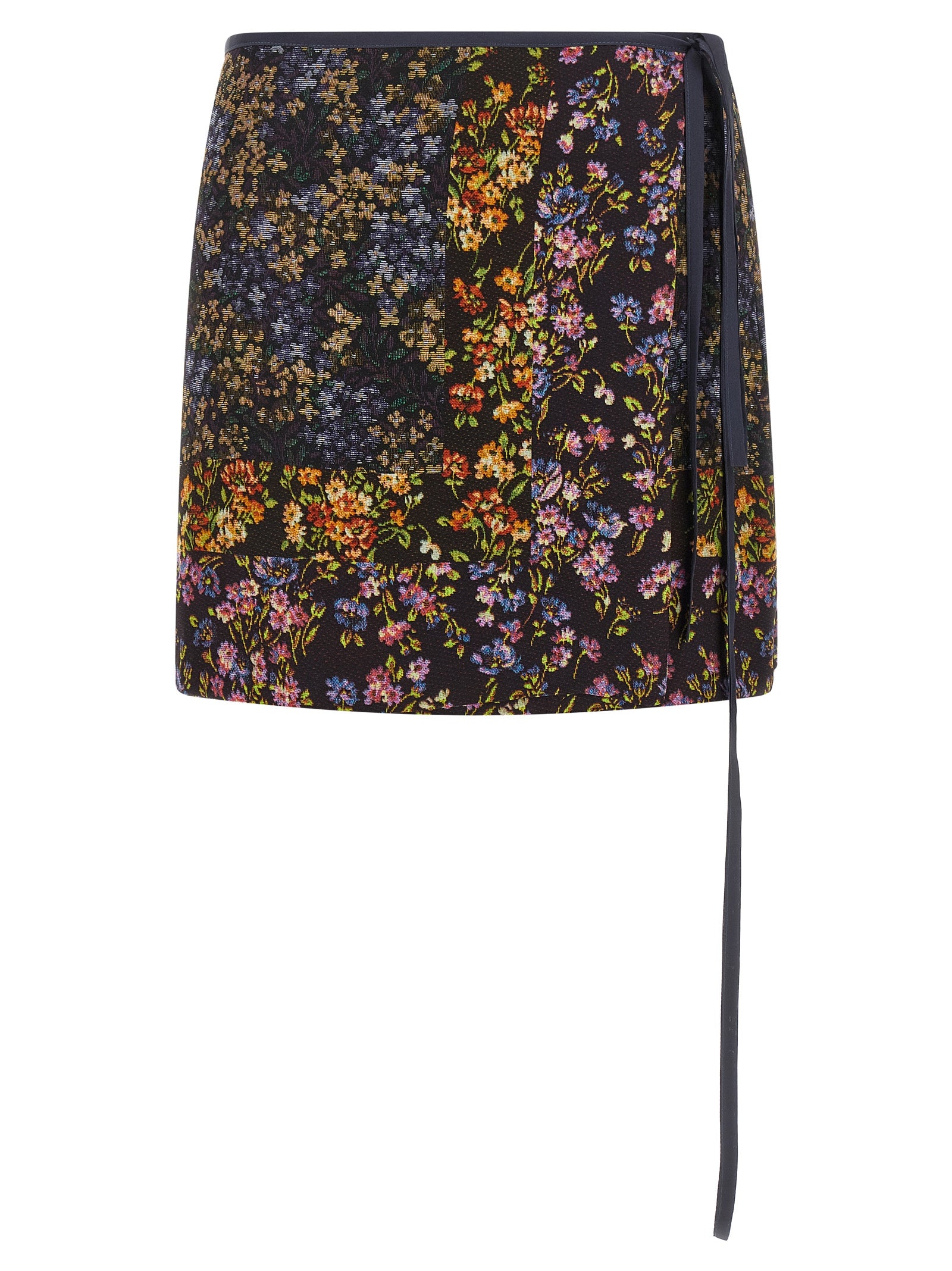 Dries Van Noten  Patchwork Wrap Skirt