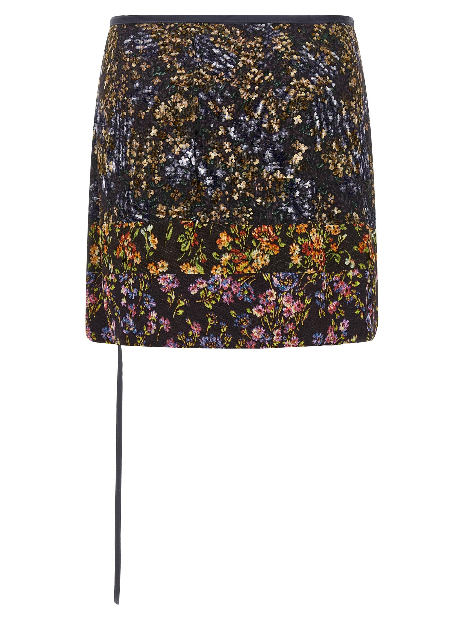 Dries Van Noten  Patchwork Wrap Skirt