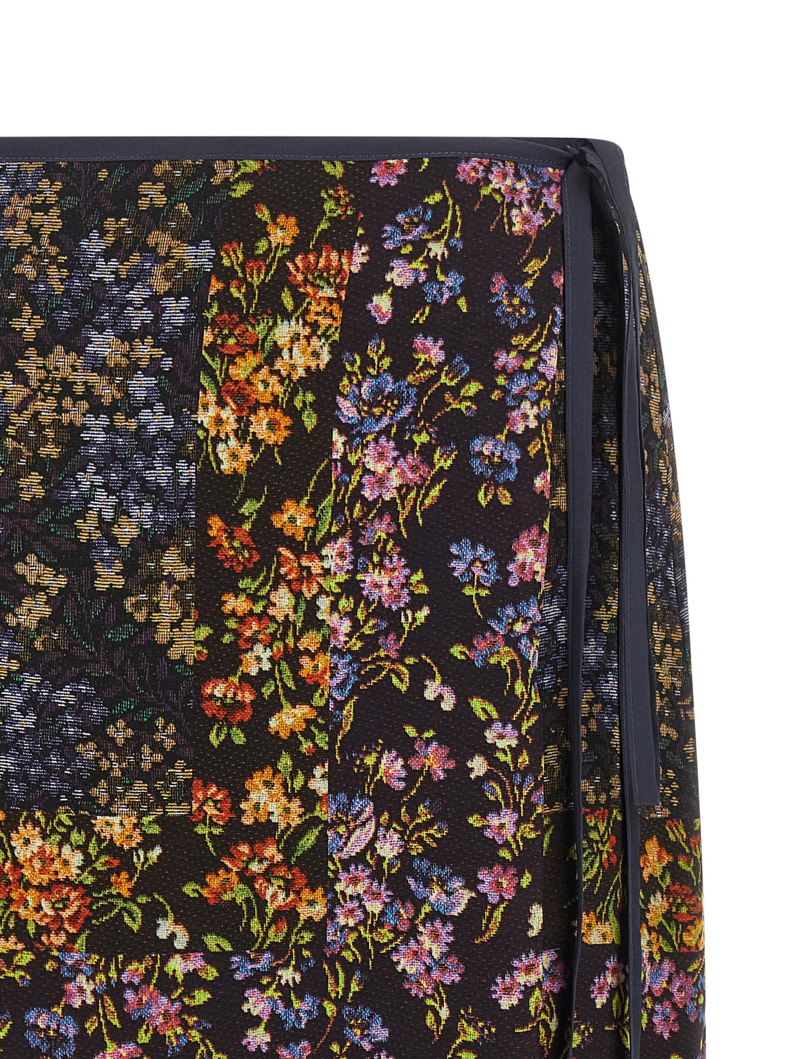 Dries Van Noten  Patchwork Wrap Skirt