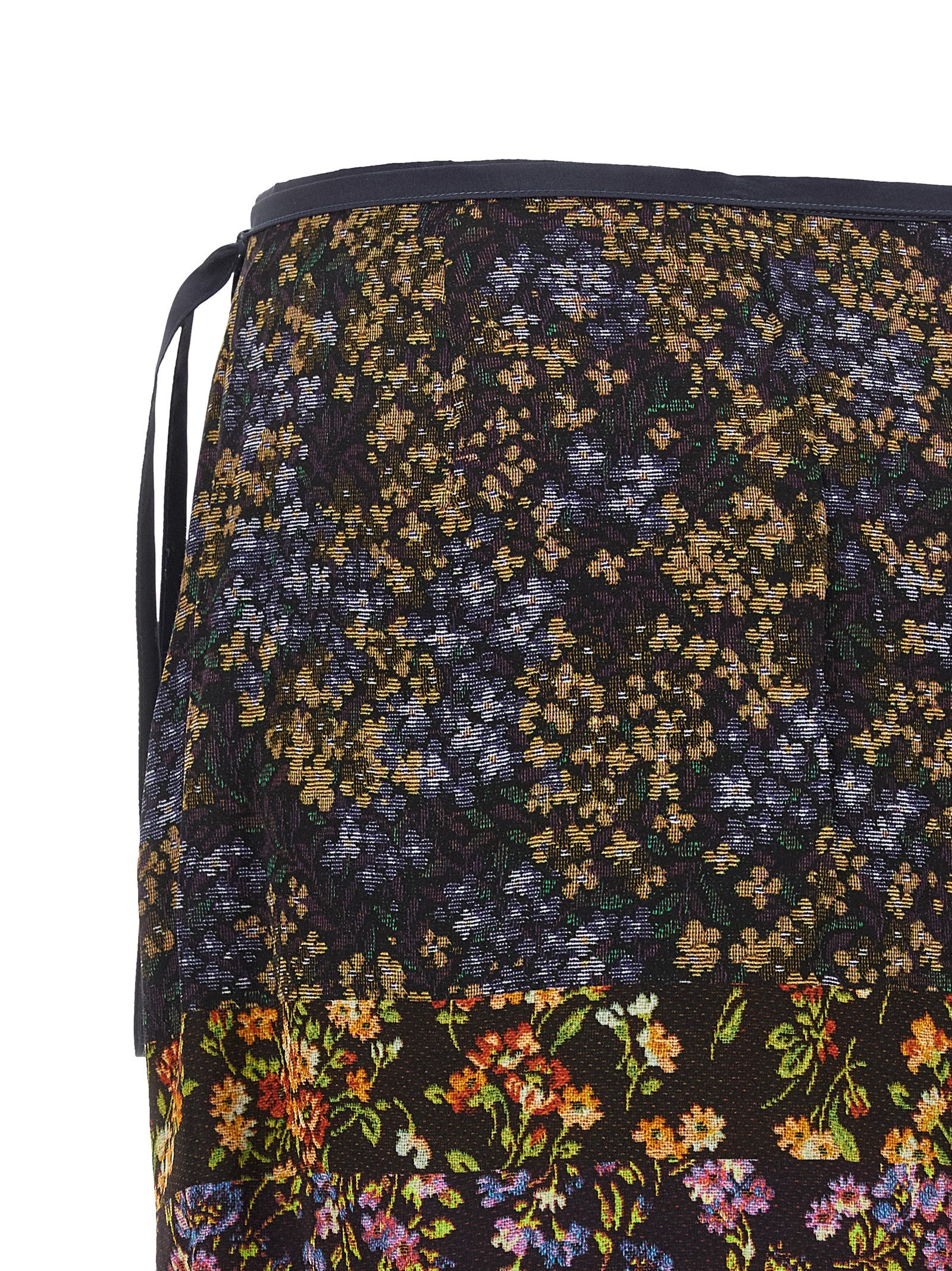Dries Van Noten  Patchwork Wrap Skirt