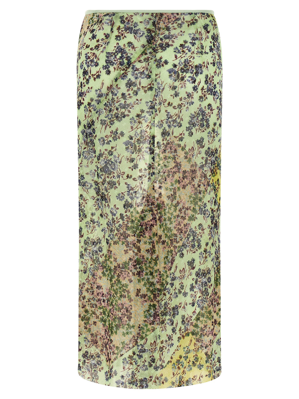 Dries Van Noten  Floral Patchwork Skirt