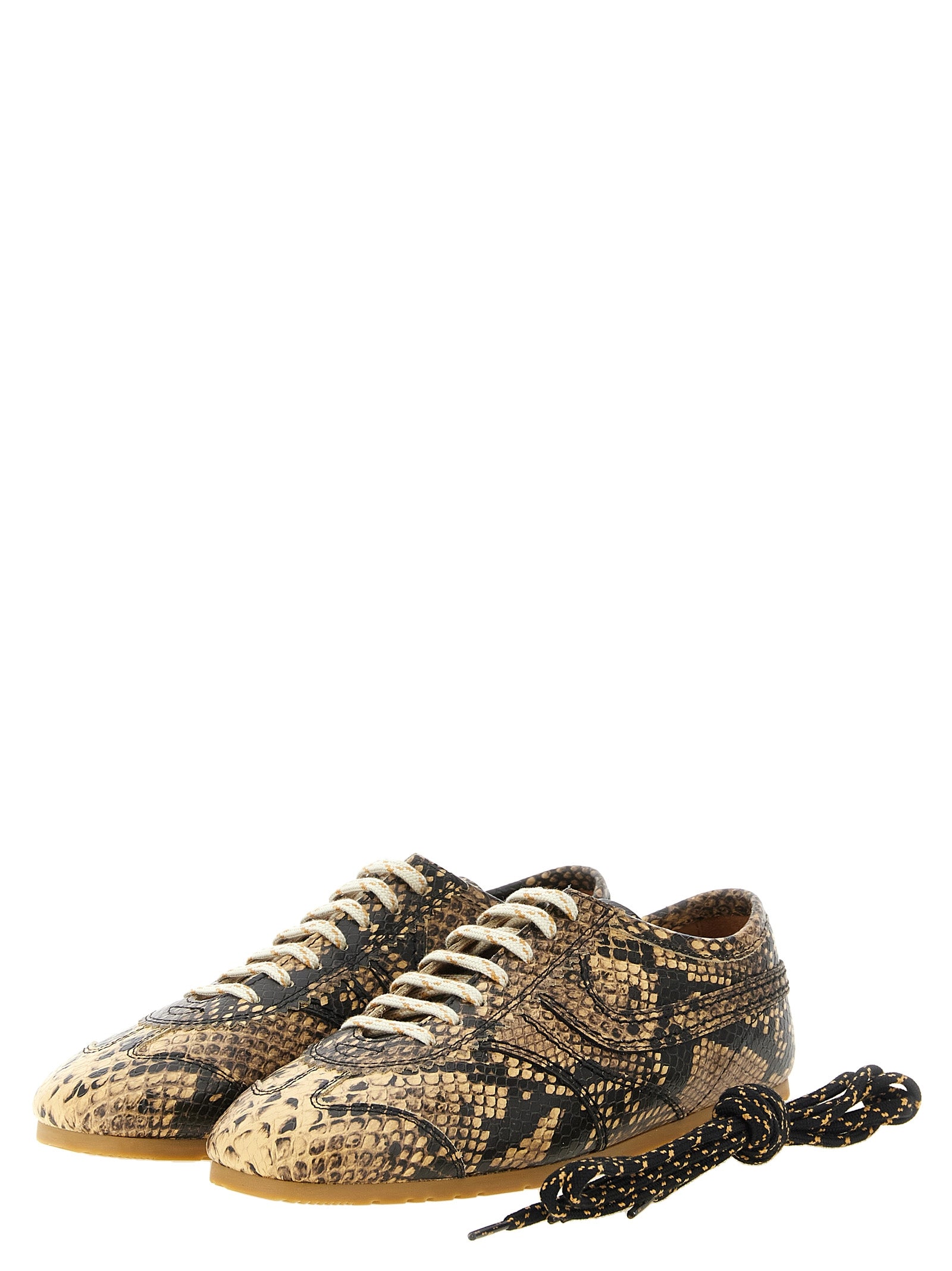 Dries Van Noten  Snake Print Sneakers