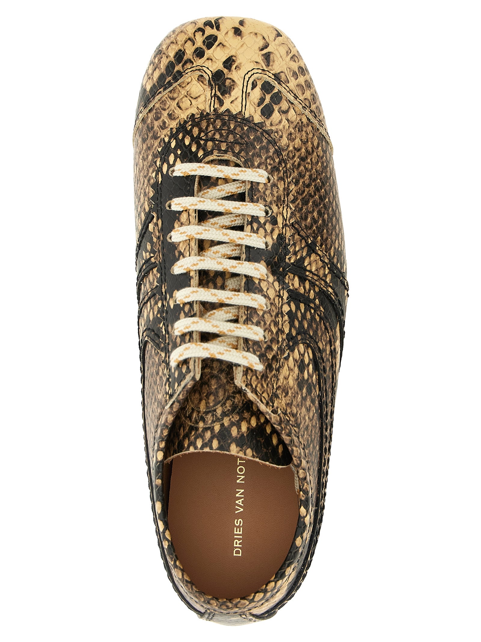 Dries Van Noten  Snake Print Sneakers