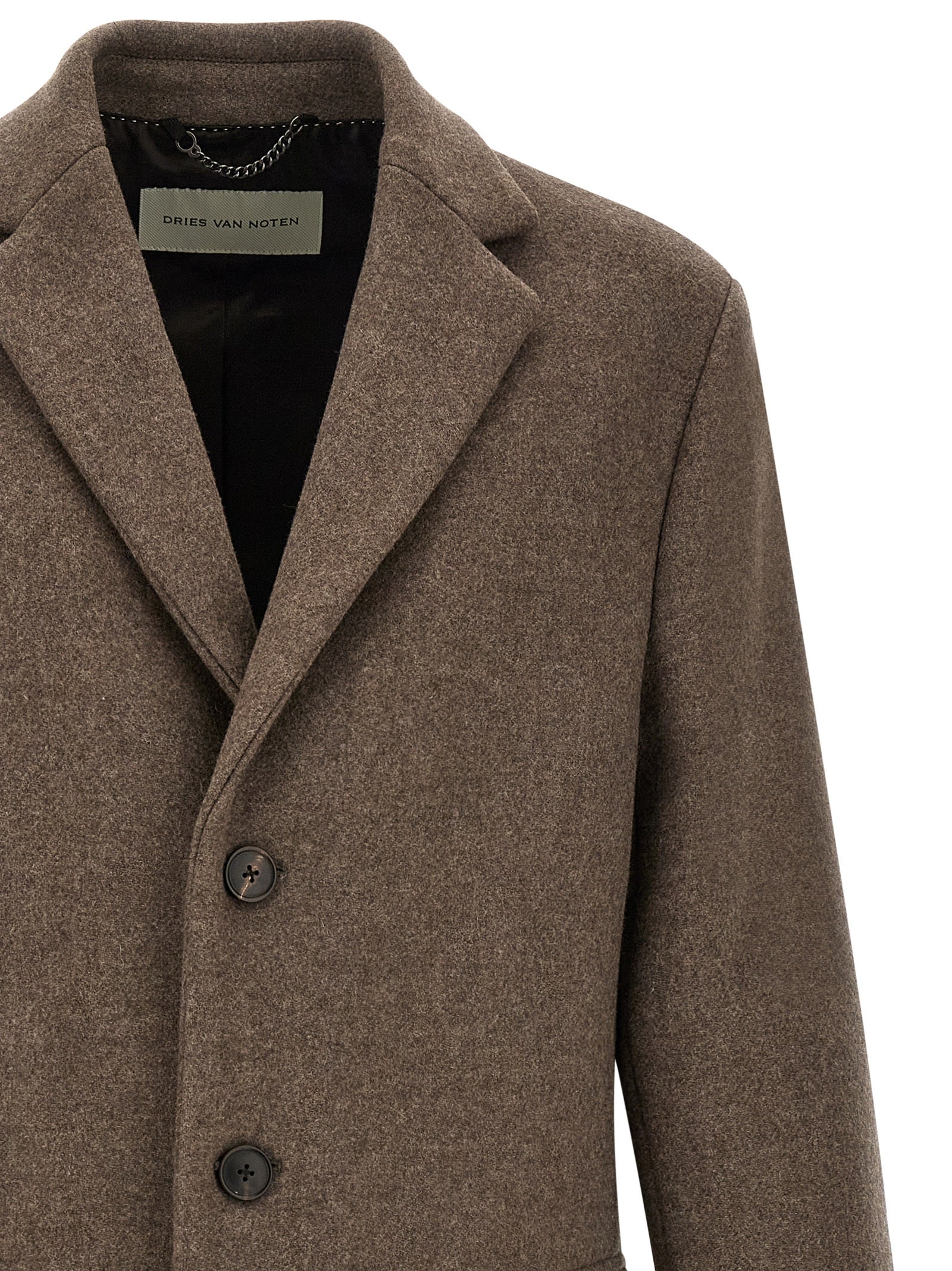 Dries Van Noten  'Rustic' Wool Coat