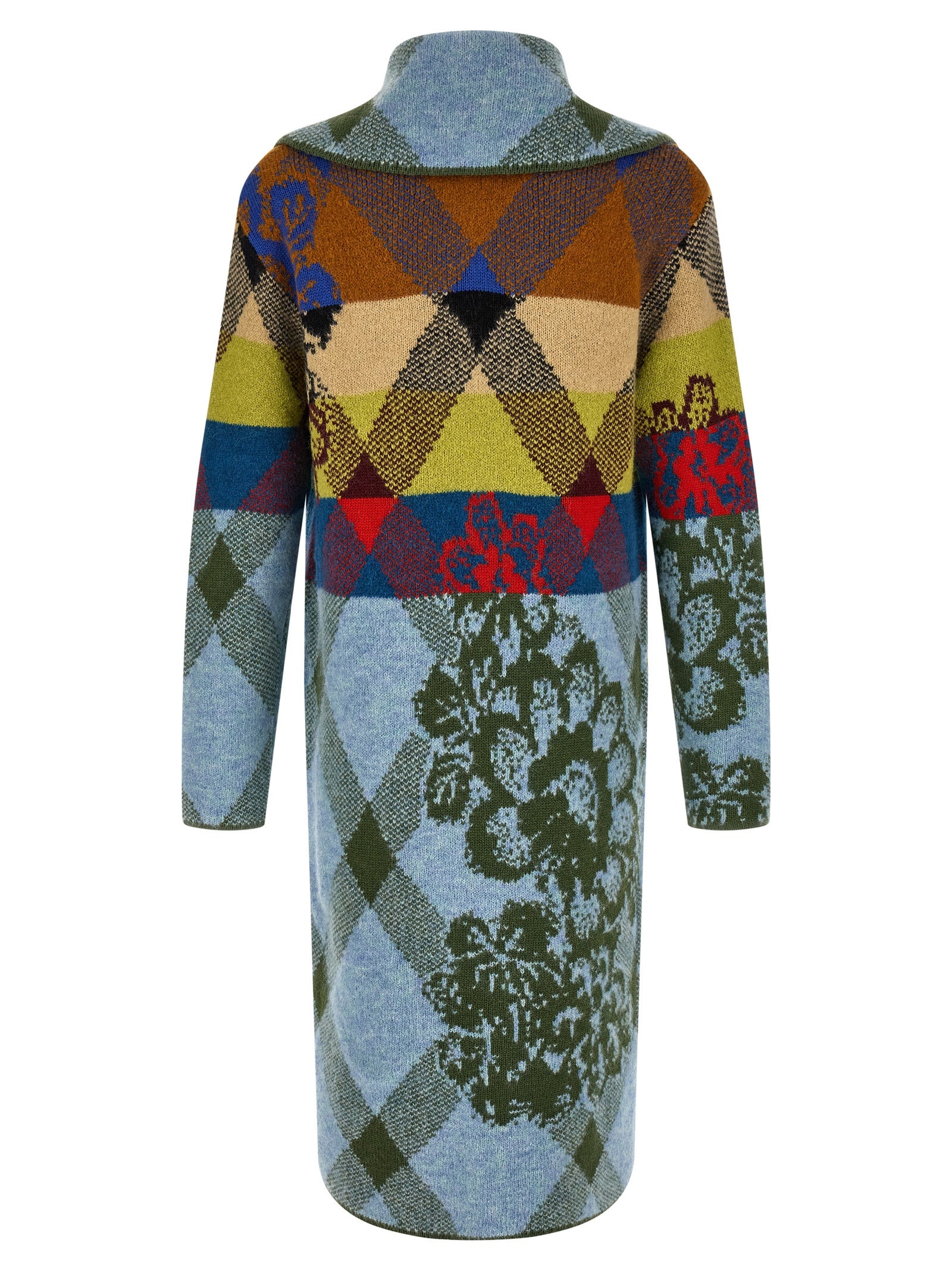 Dries Van Noten  Patchwork Intarsia Cardigan