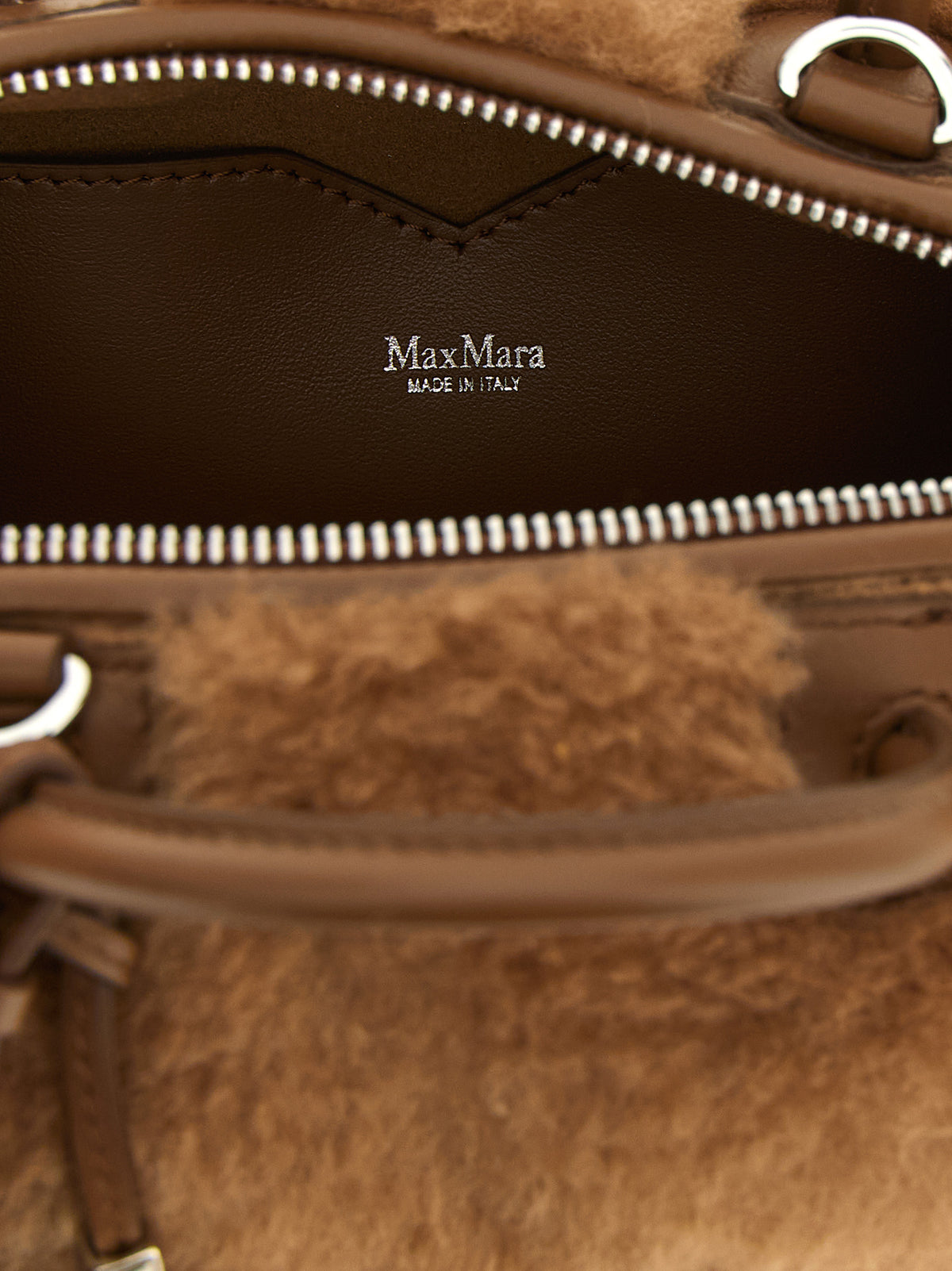 Max Mara Small Beige 'Teddy Holdals' Top Case