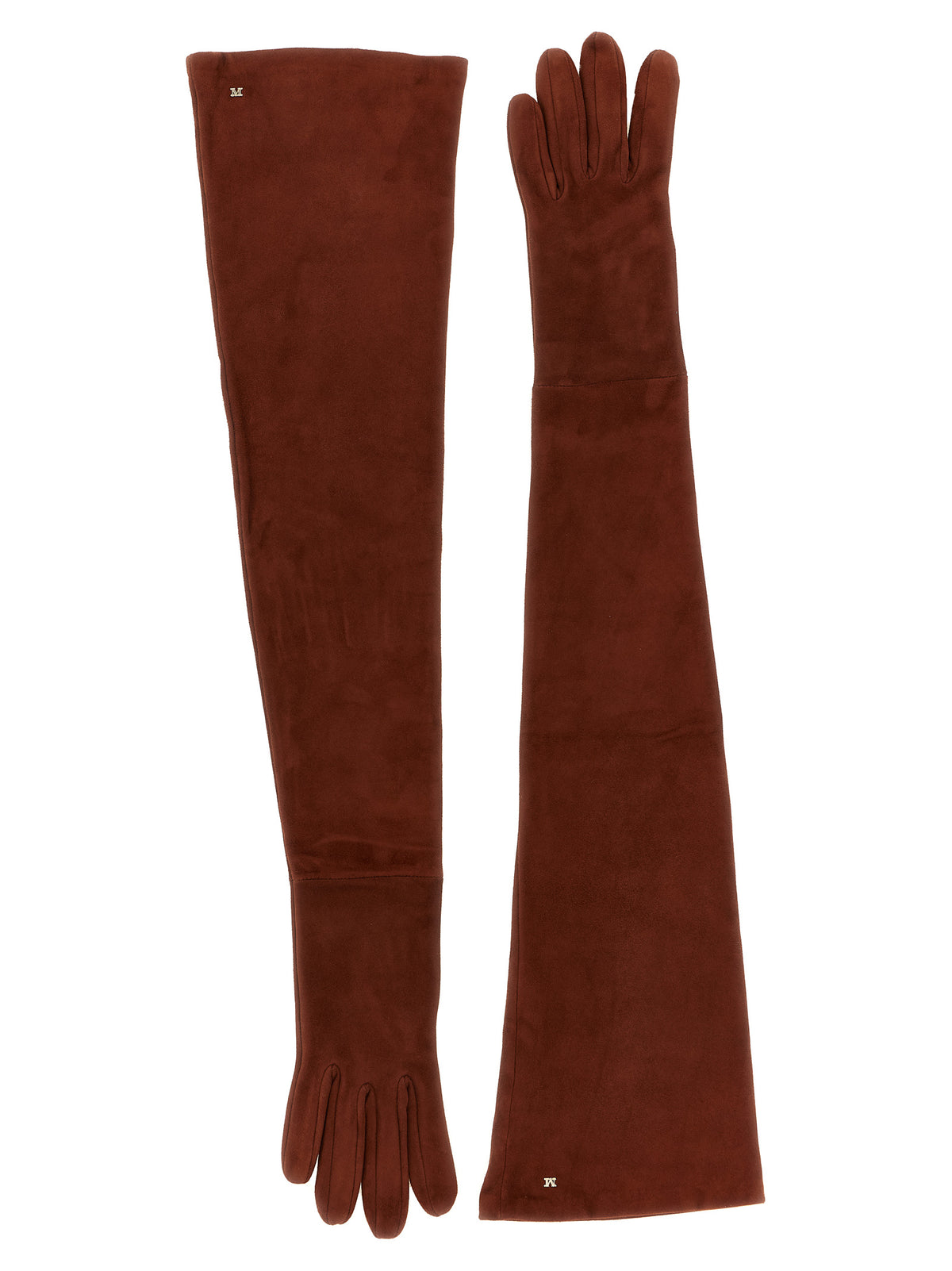 Max Mara 'Estremo' Brown Long Gloves