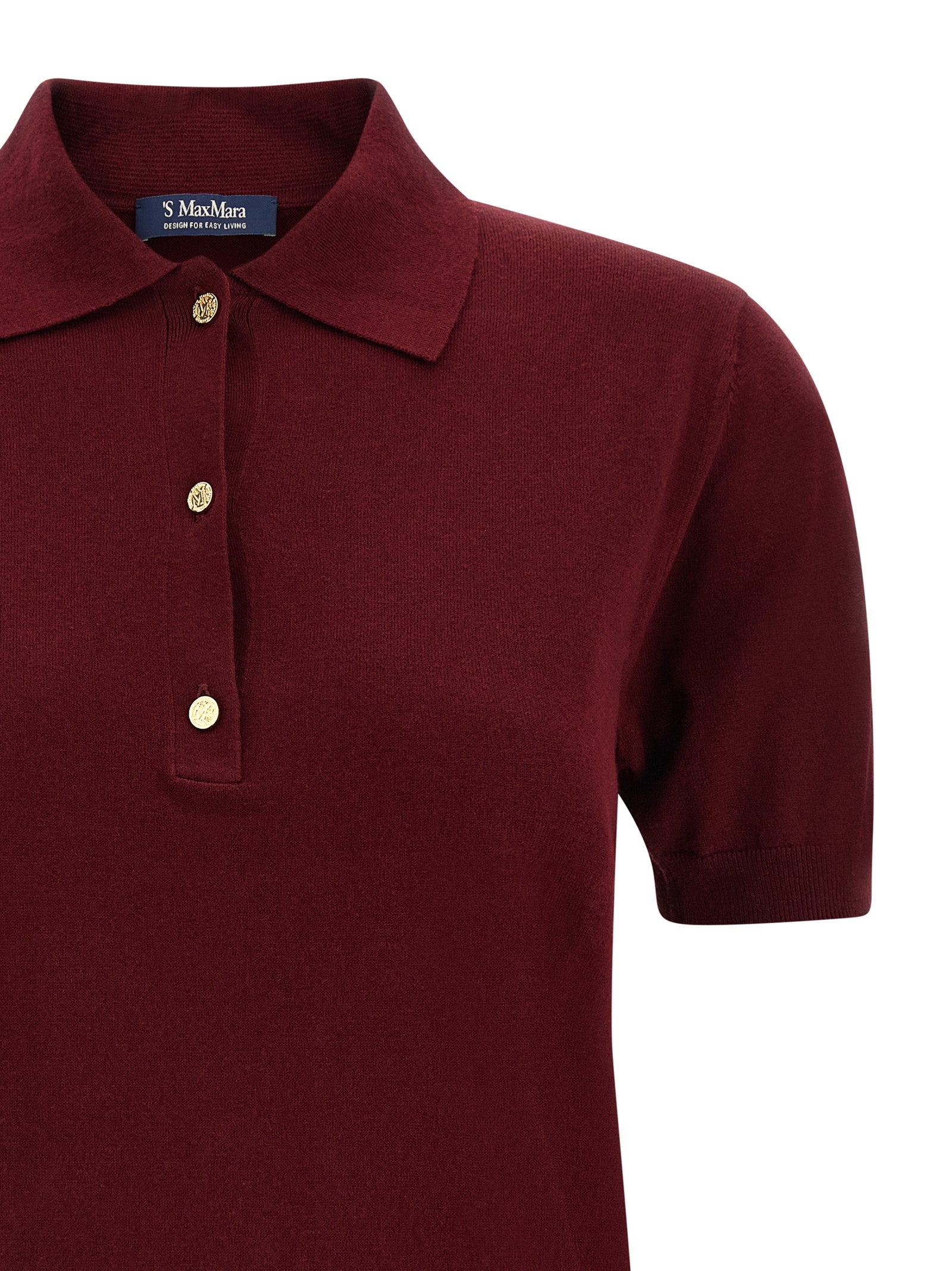 Max Mara 'S 'Pomposa' Knit Polo Shirt