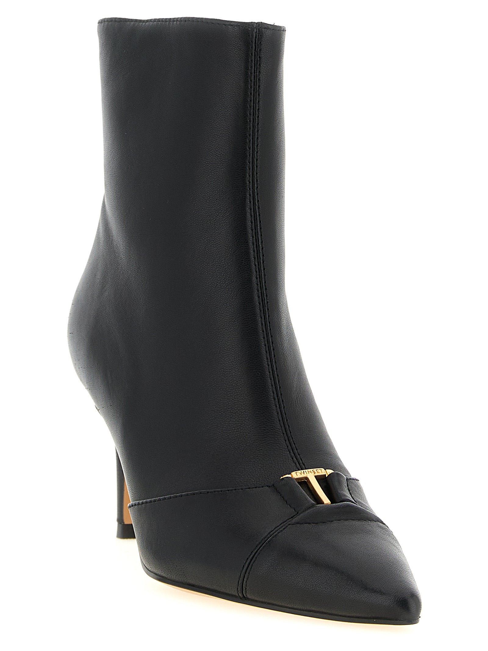 Twin Set Logo Ankle Boots