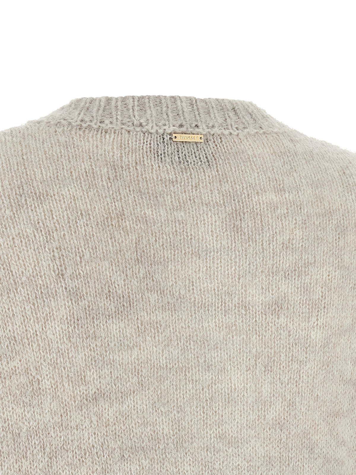 Twin Set Jacquard Diamond Cardigan