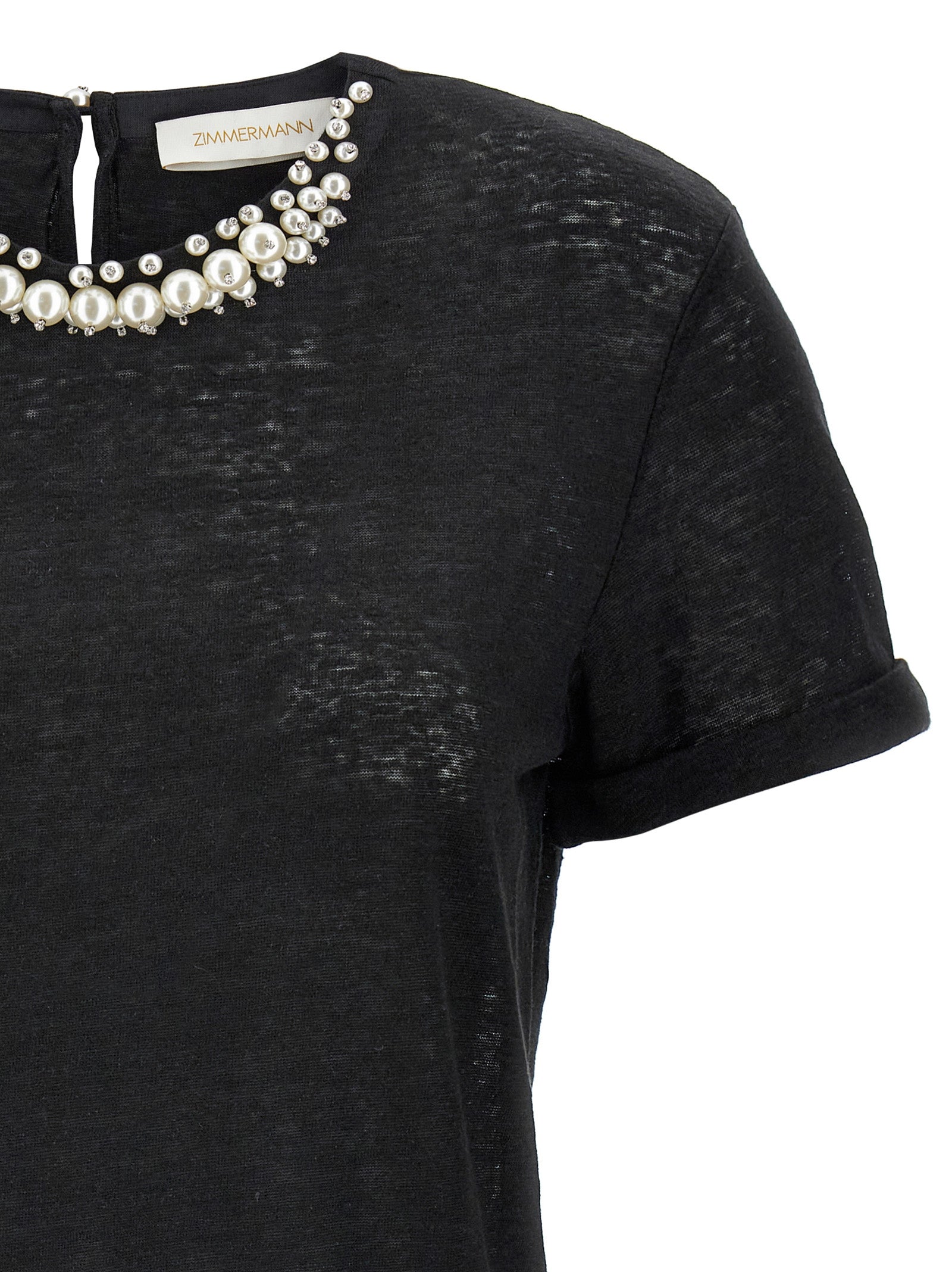 Zimmermann 'Crush Embellished' T-Shirt