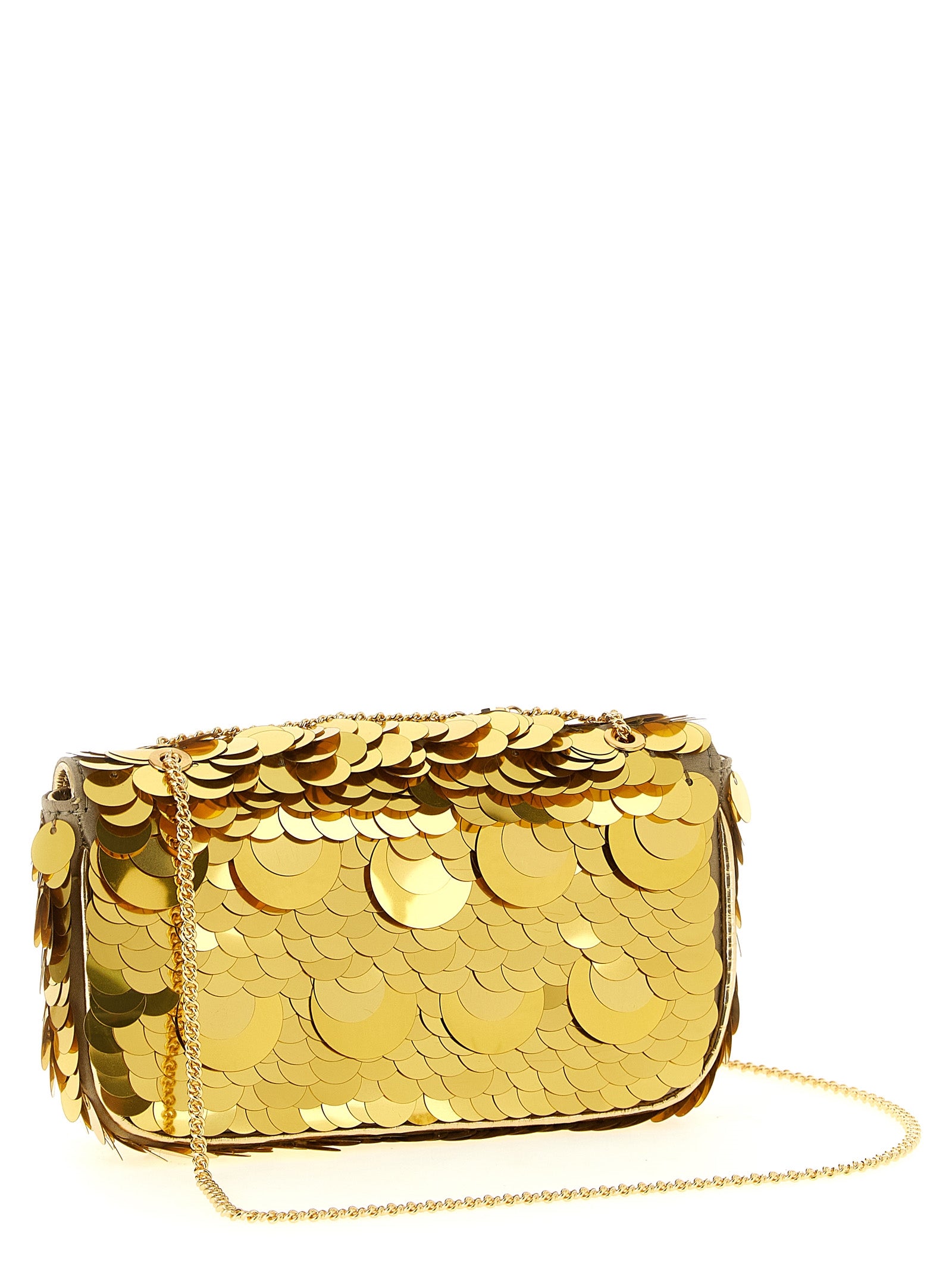 Paco Rabanne 'Sparkle Baguette Mini' Shoulder Bag