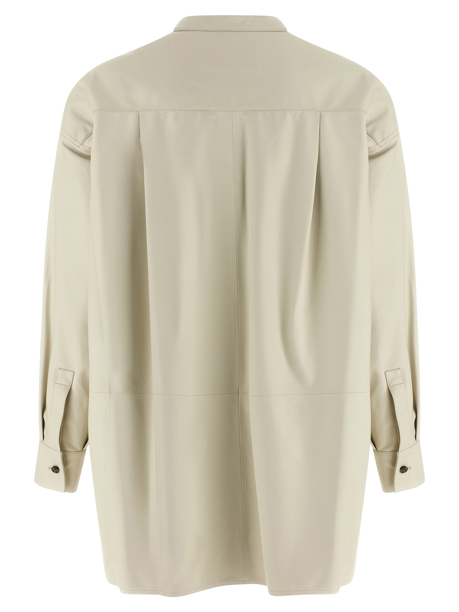 Yves Salomon Leather Shirt