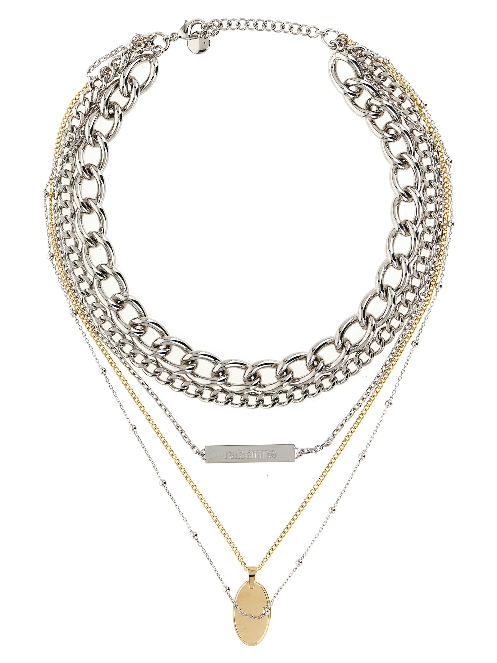 Paco Rabanne ' Collier 5 Rangs' Necklace