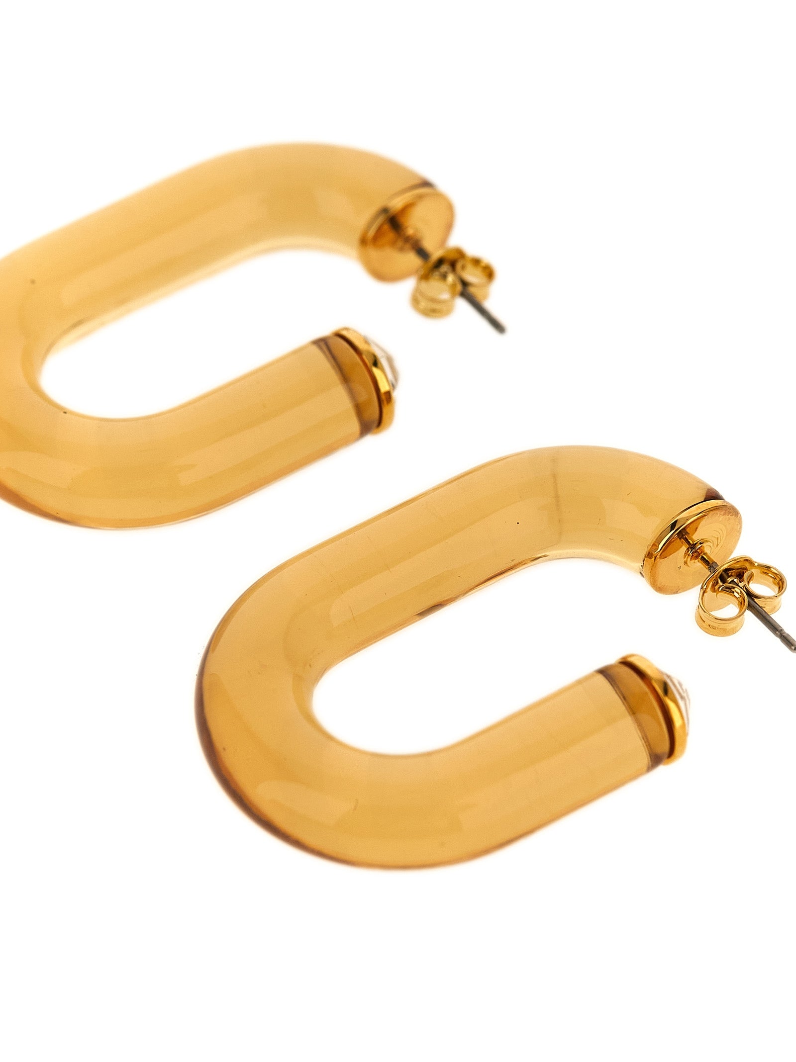 Paco Rabanne 'Bo Resine' Earrings With Crystal Detail