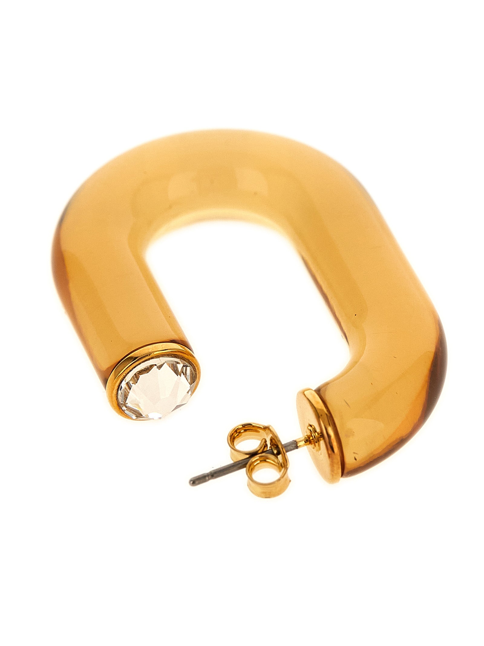 Paco Rabanne 'Bo Resine' Earrings With Crystal Detail