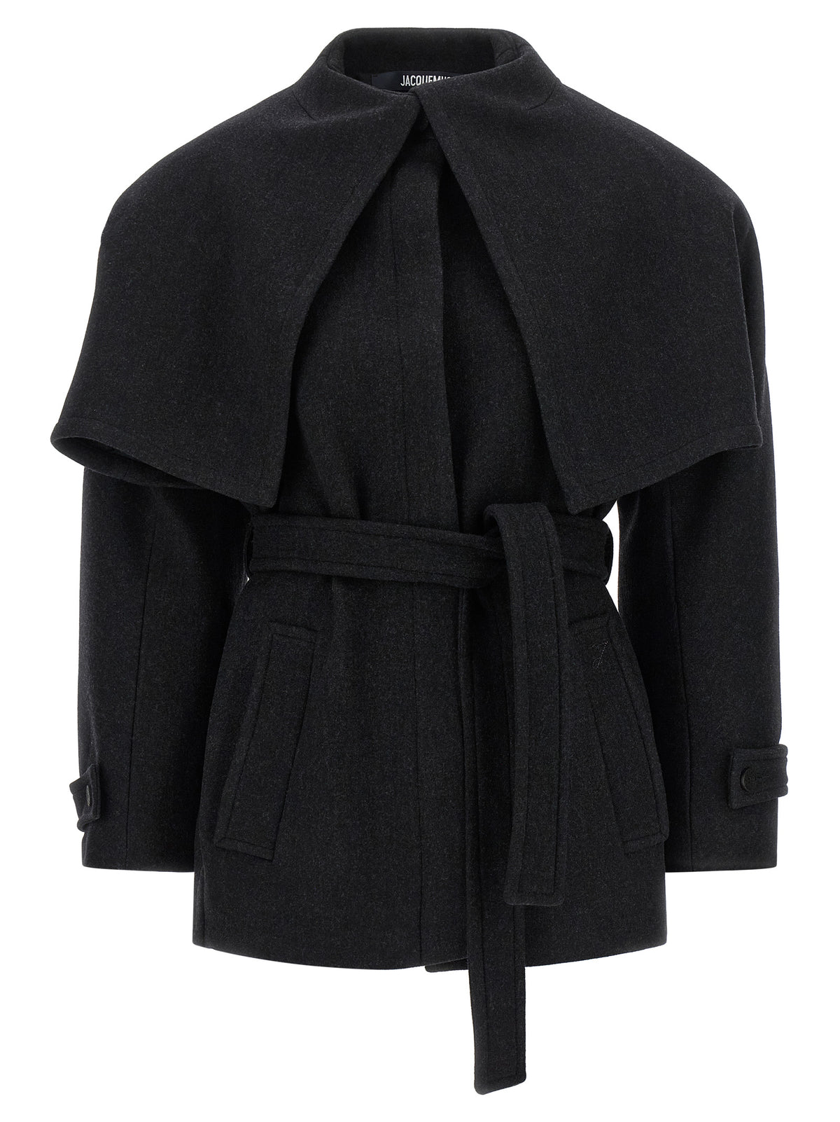 Jacquemus Black 'Le Caban Boléro' Coat