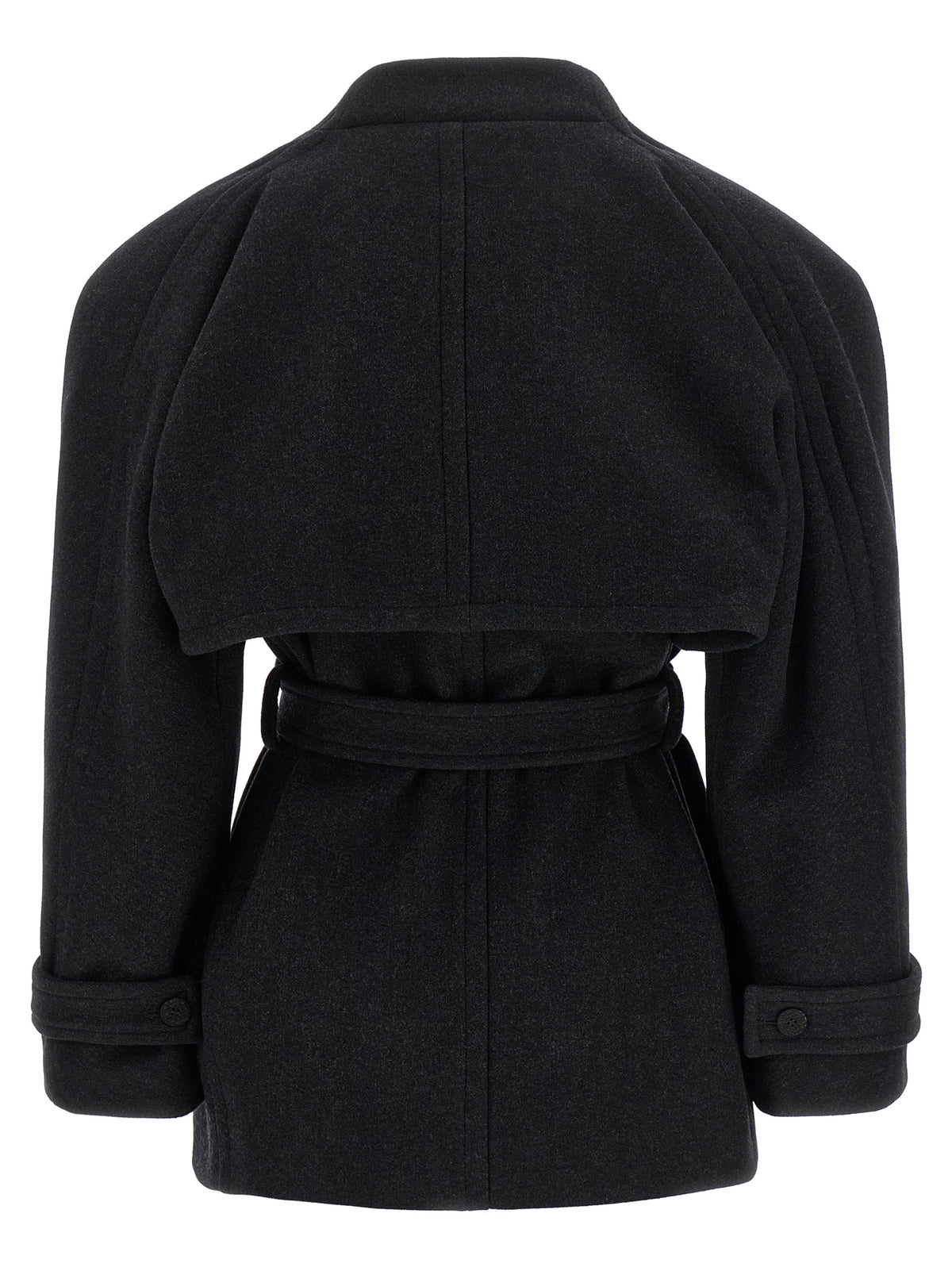 Jacquemus Black 'Le Caban Boléro' Coat
