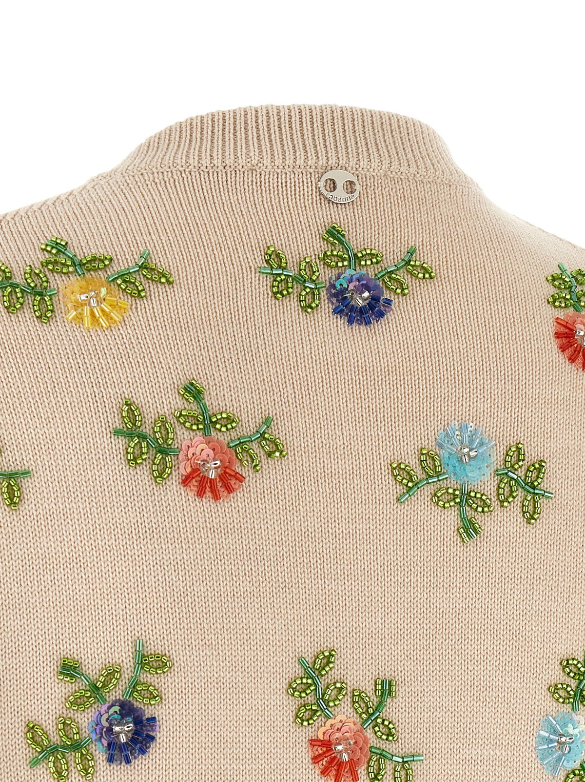 Paco Rabanne Floral Embroidery Cardigan