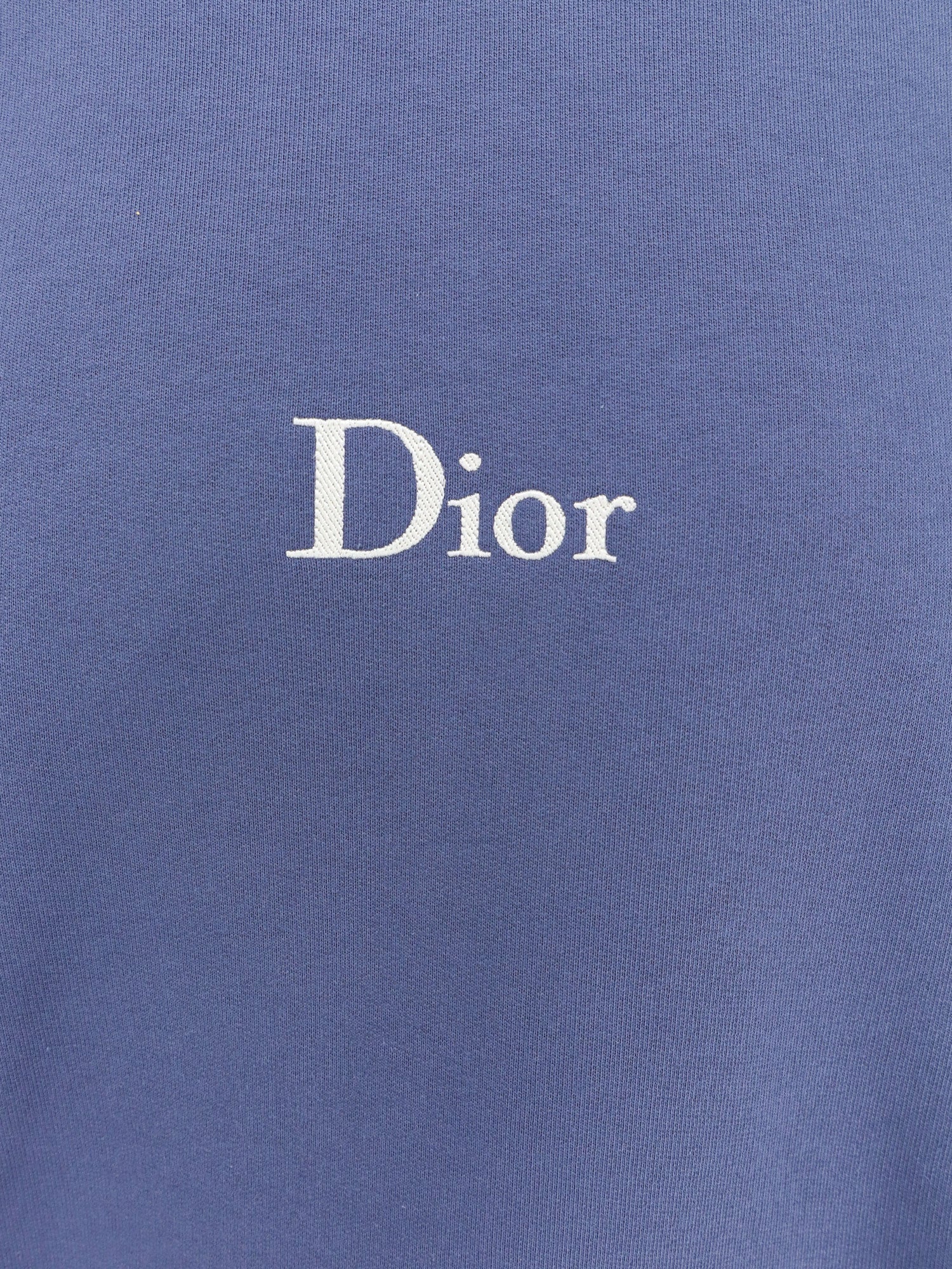 Dior Cotton Sweatshirt With Embroidered Lettering Logo
