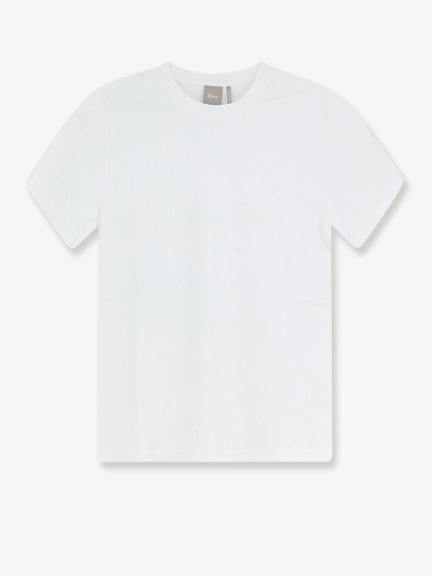 Dior Cotton T-shirt With Tone-on-tone Embroidered Cd Logo