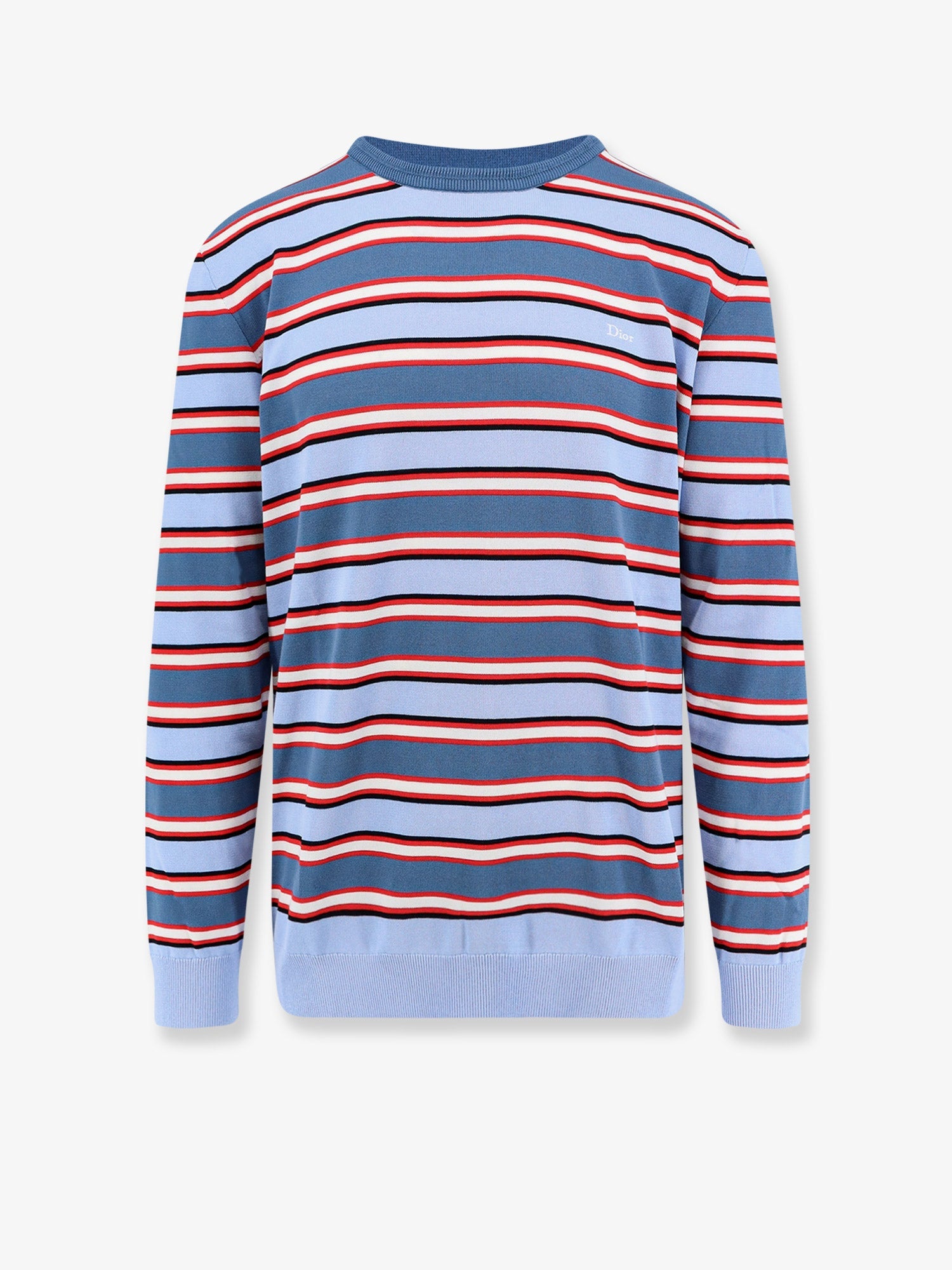 Dior Cotton Sweater With Striped Pattern