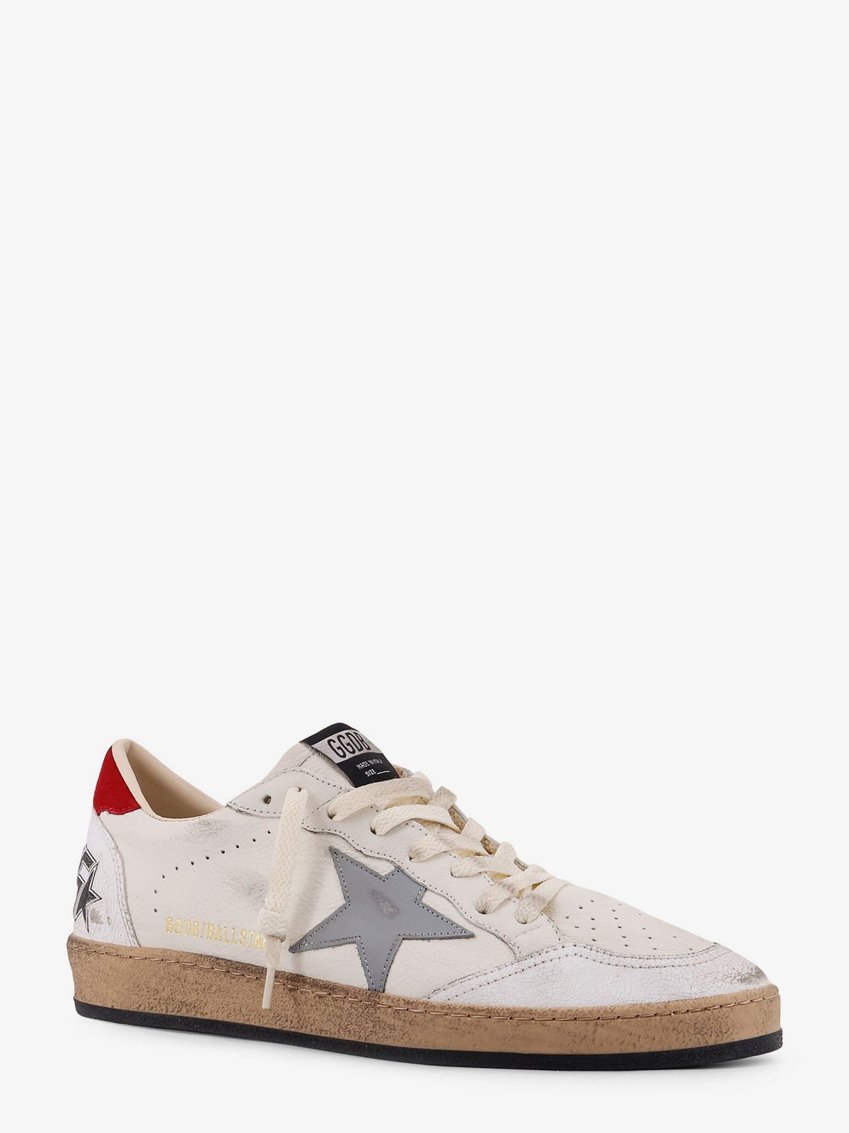 Golden Goose Ball Star Distressed Leather Sneakers