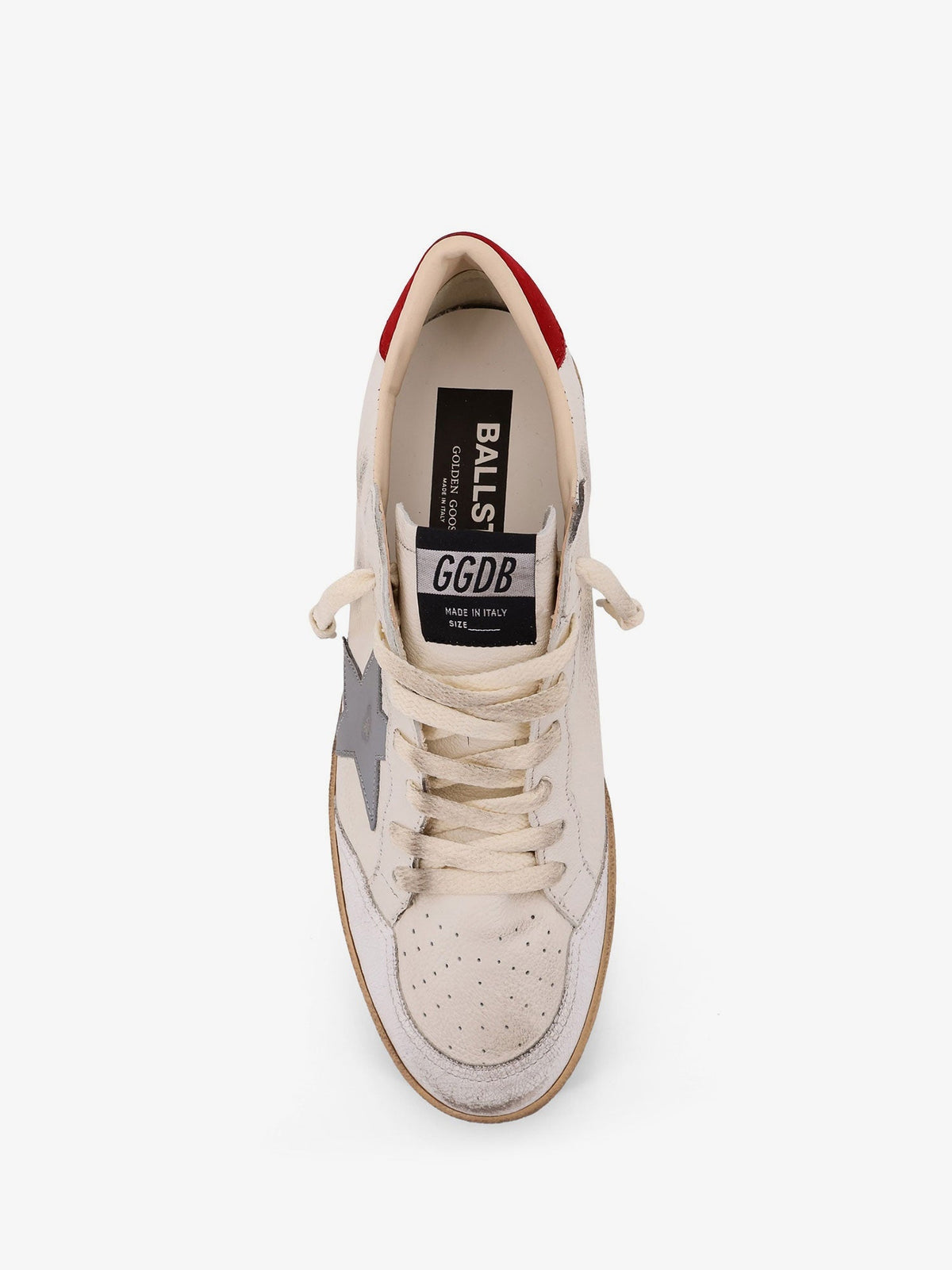 Golden Goose Ball Star Distressed Leather Sneakers
