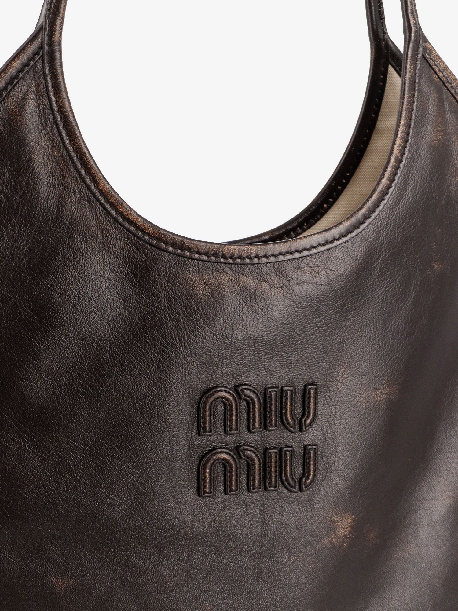 Miu Miu Ivy Leather Shoulder Bag