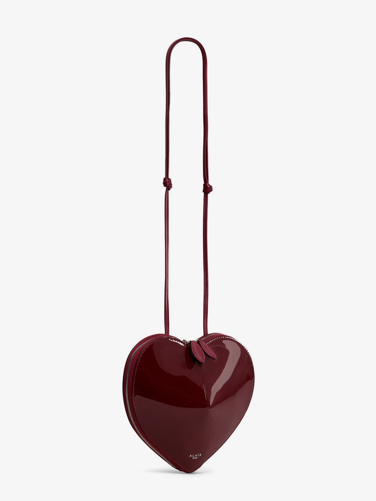 Alaïa Le Coeur Patent Leather Crossbody Bag