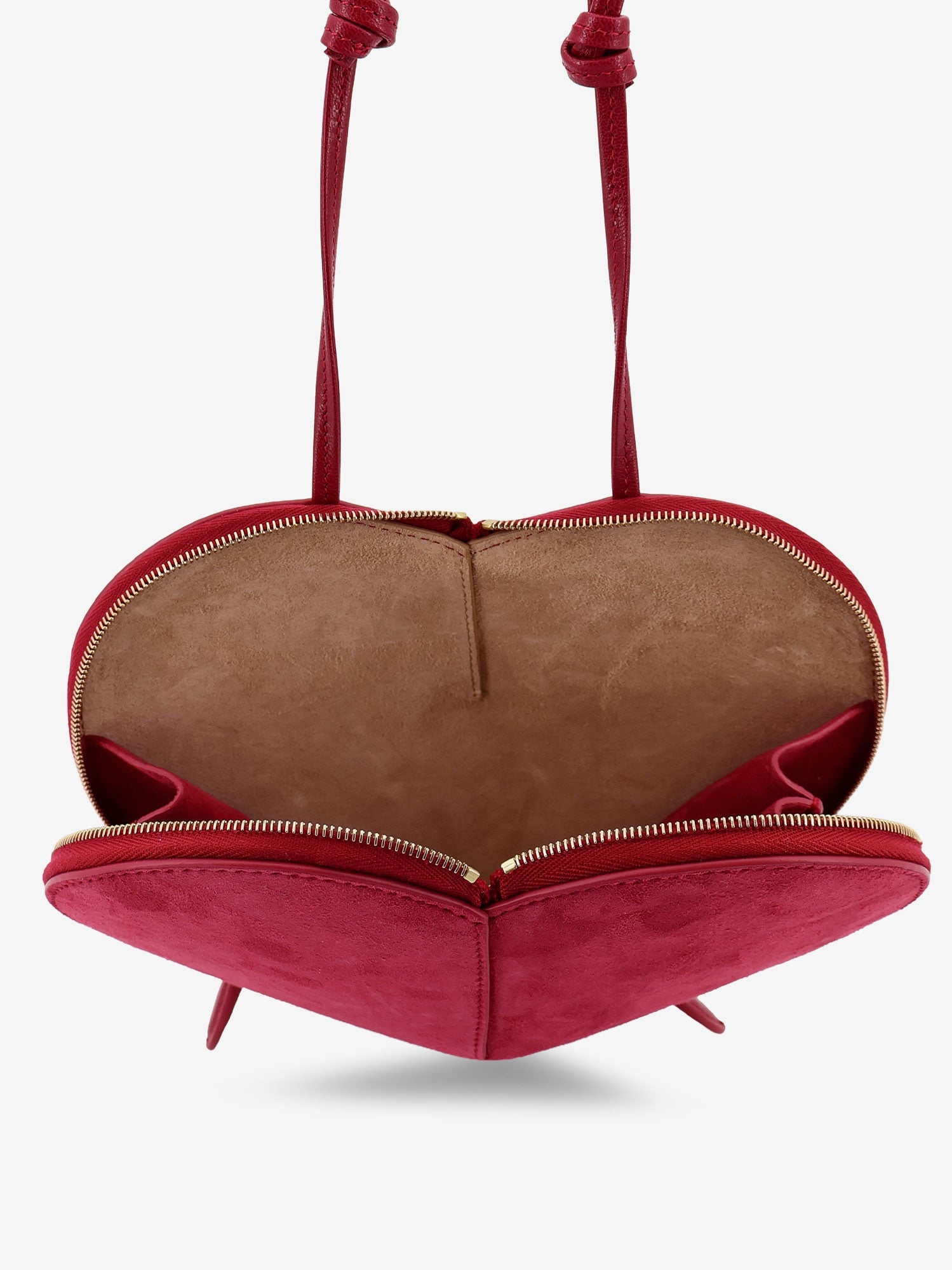 Alaïa Le Coeur Suede Crossbody Bag