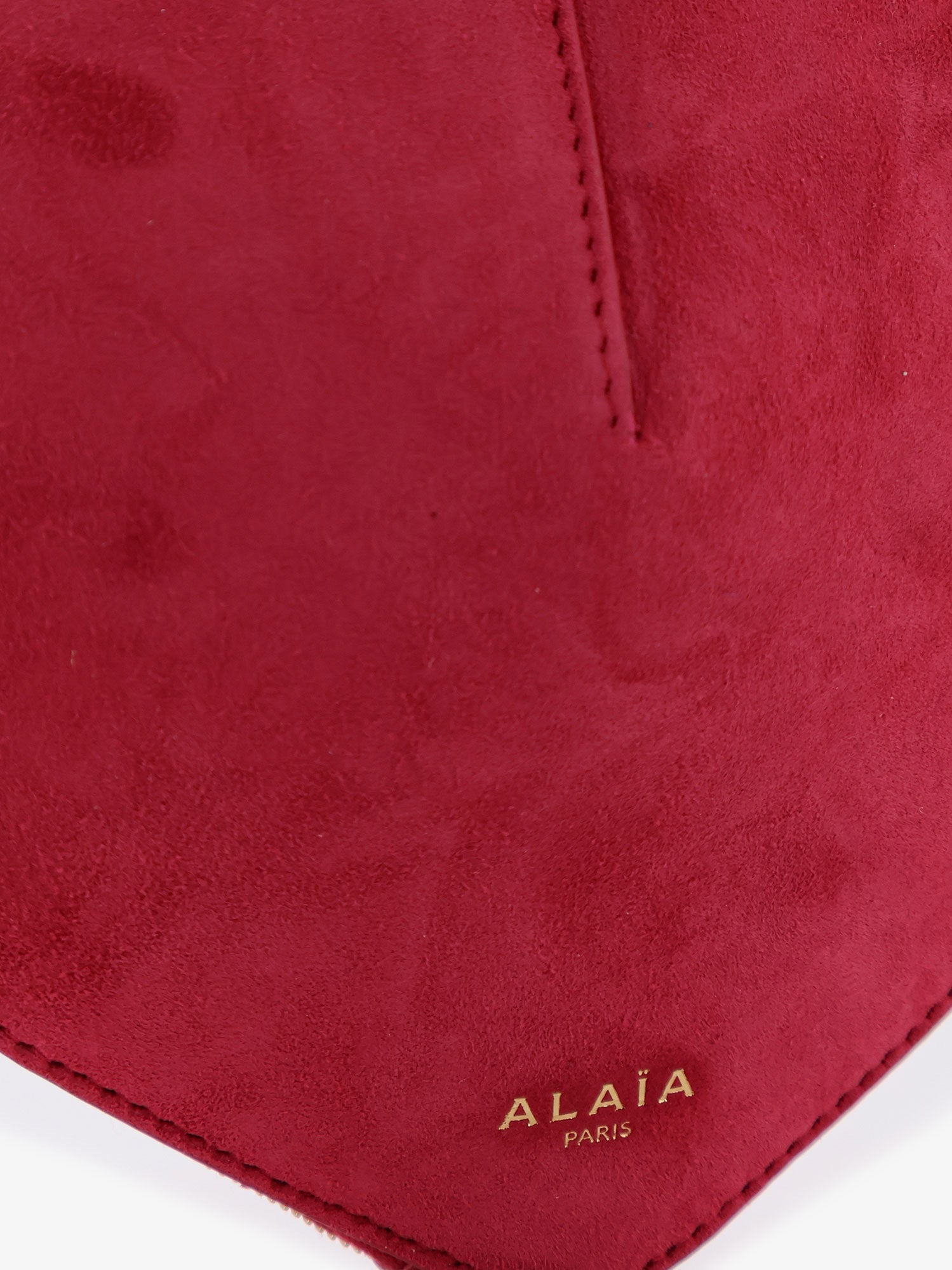 Alaïa Le Coeur Suede Crossbody Bag