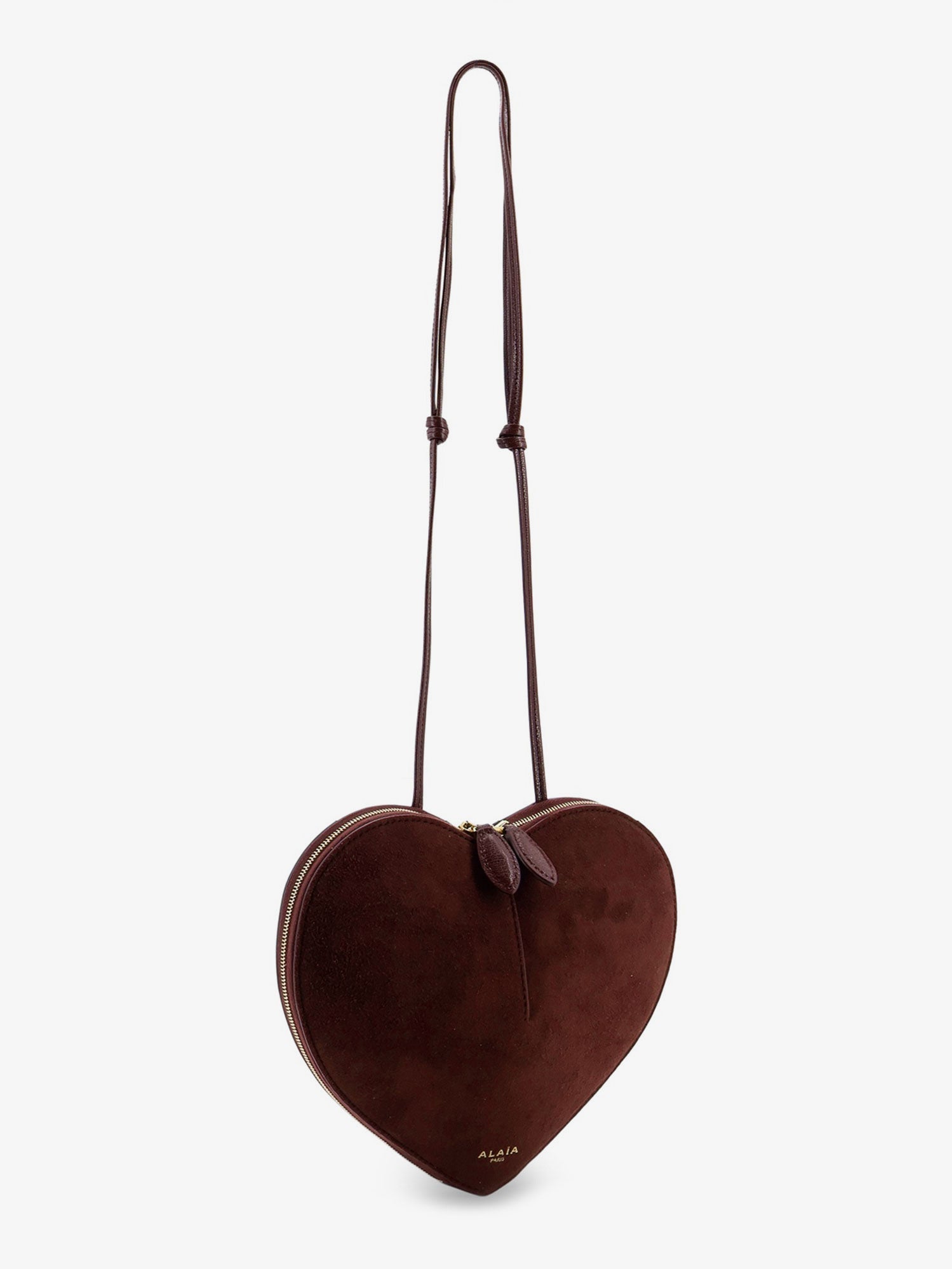 Alaïa Suede Le Coeur Crossbody Bag