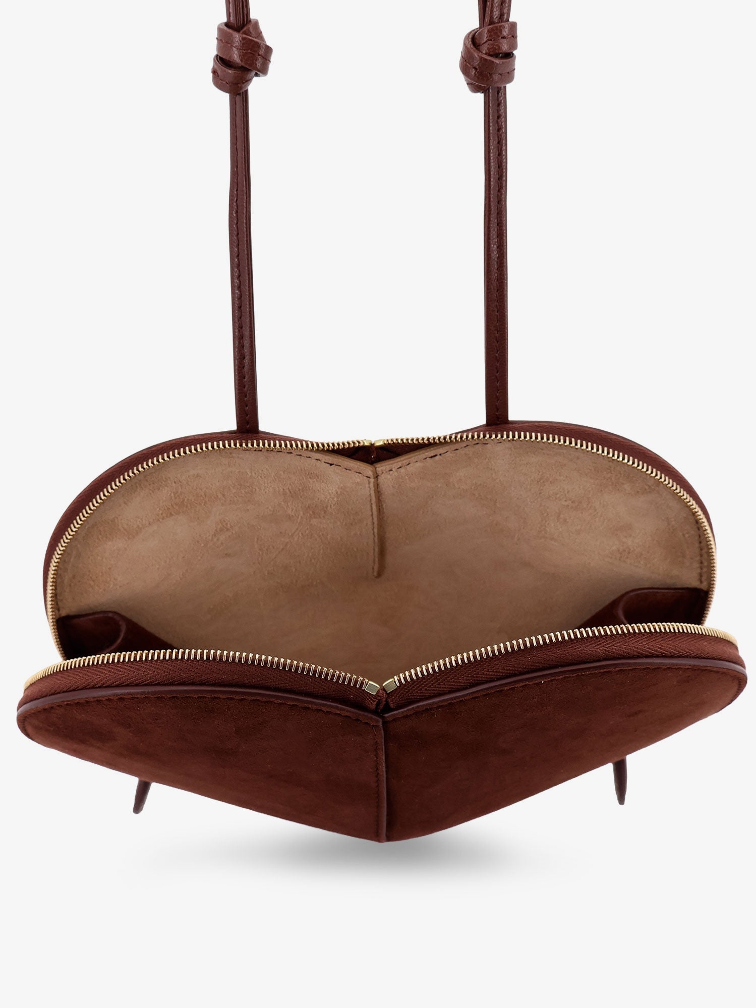 Alaïa Suede Le Coeur Crossbody Bag