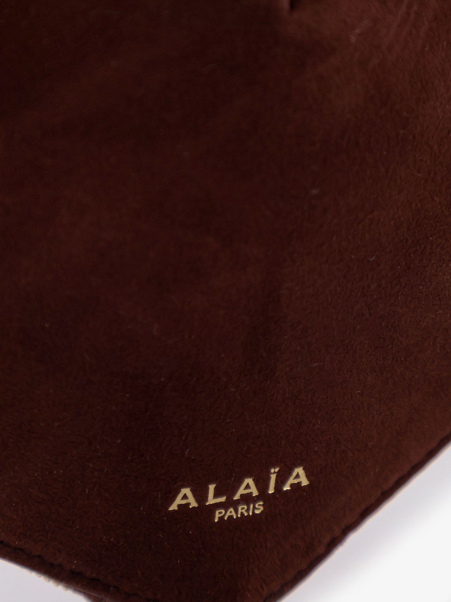 Alaïa Suede Le Coeur Crossbody Bag