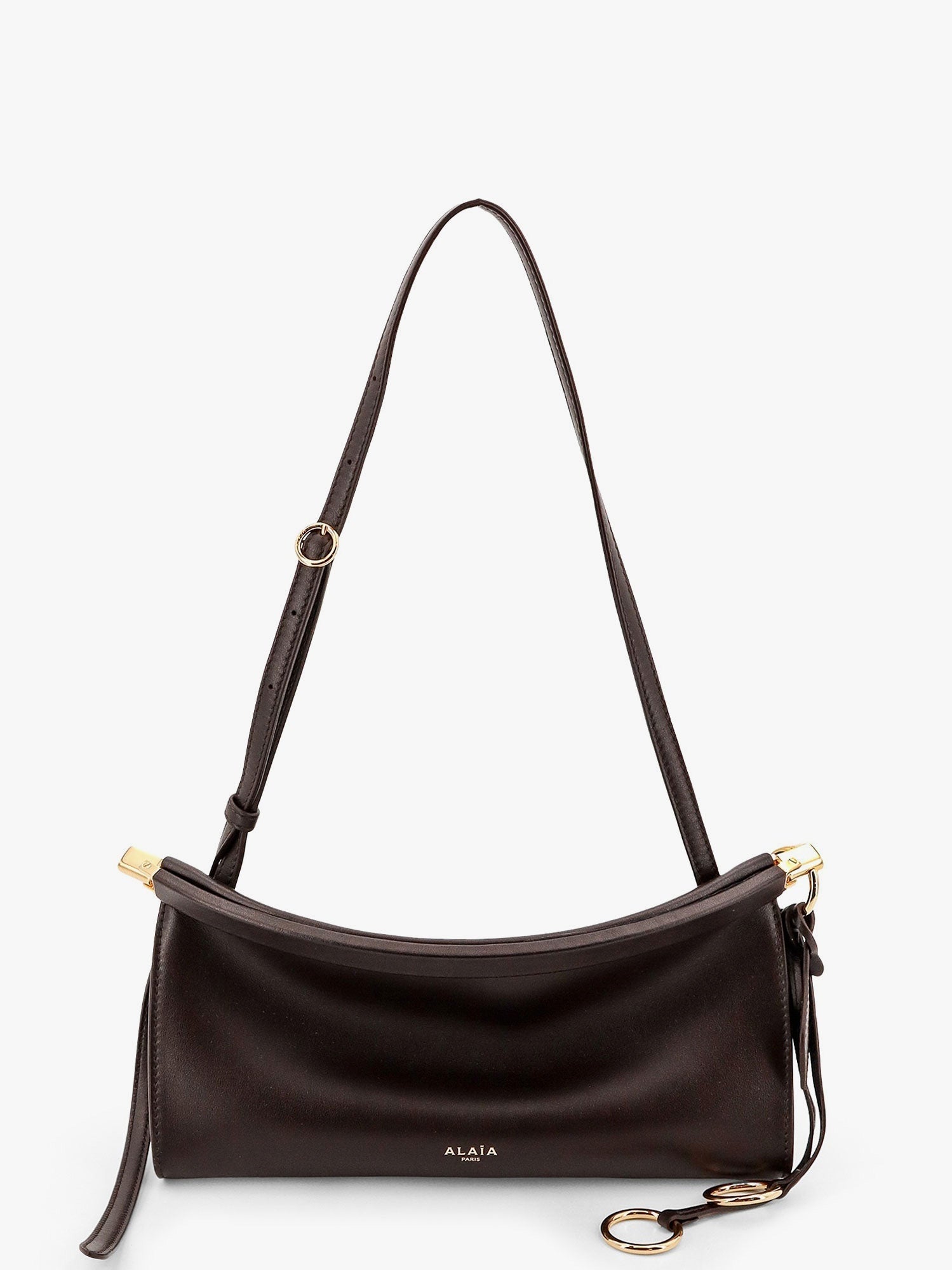 Alaïa Le Click East West Small Leather Crossbody Bag