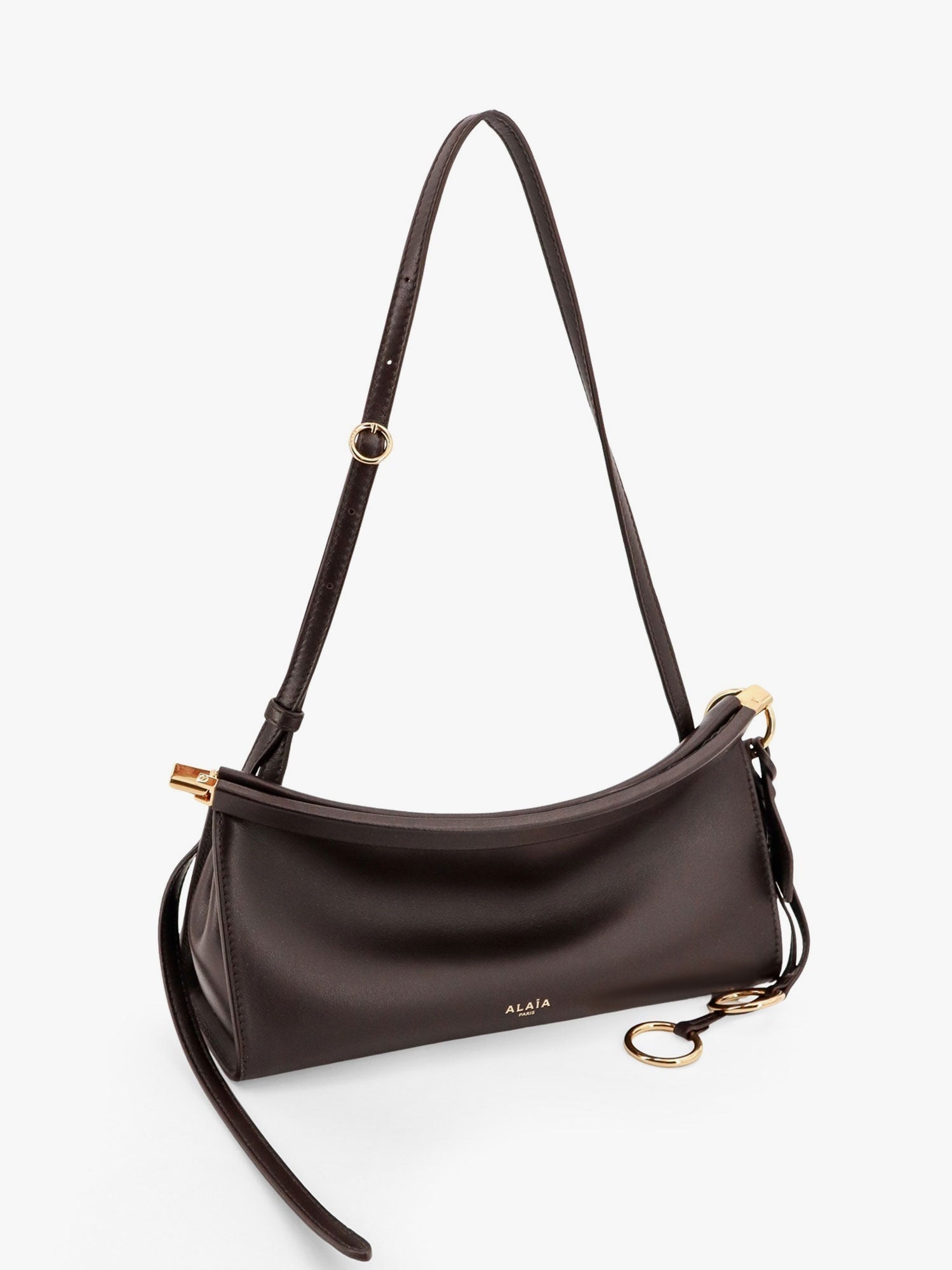 Alaïa Le Click East West Small Leather Crossbody Bag