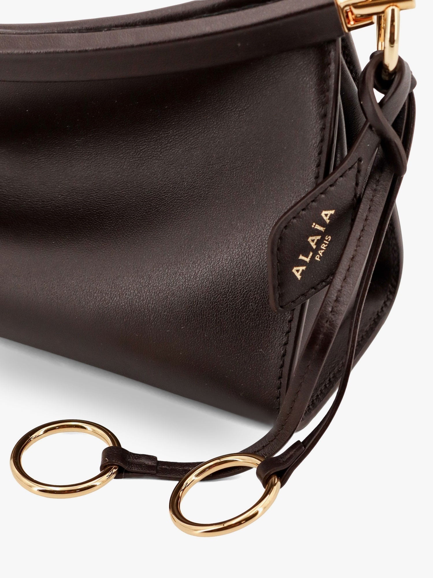 Alaïa Le Click East West Small Leather Crossbody Bag