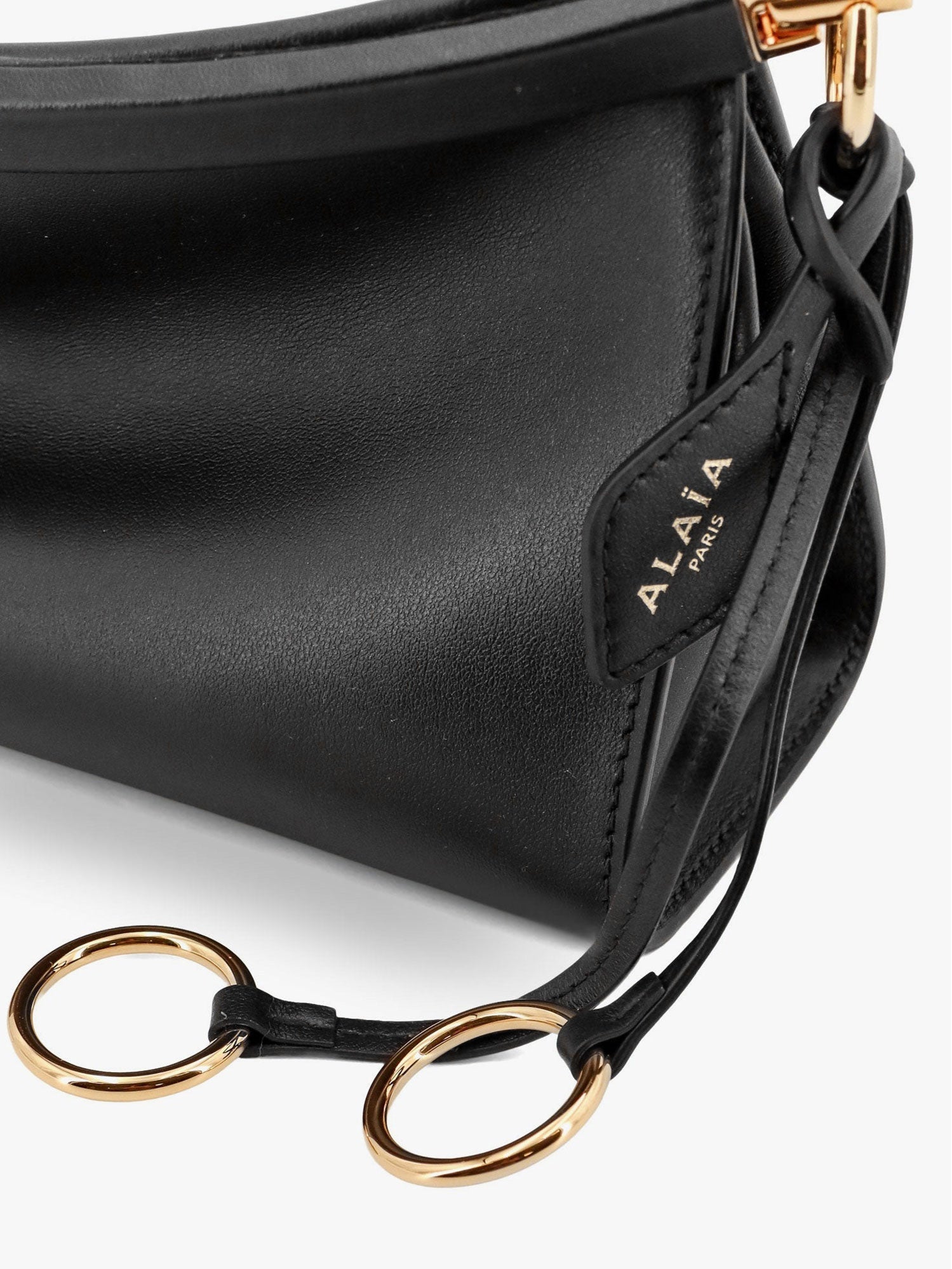 Alaïa Le Click East West Small Leather Crossbody Bag