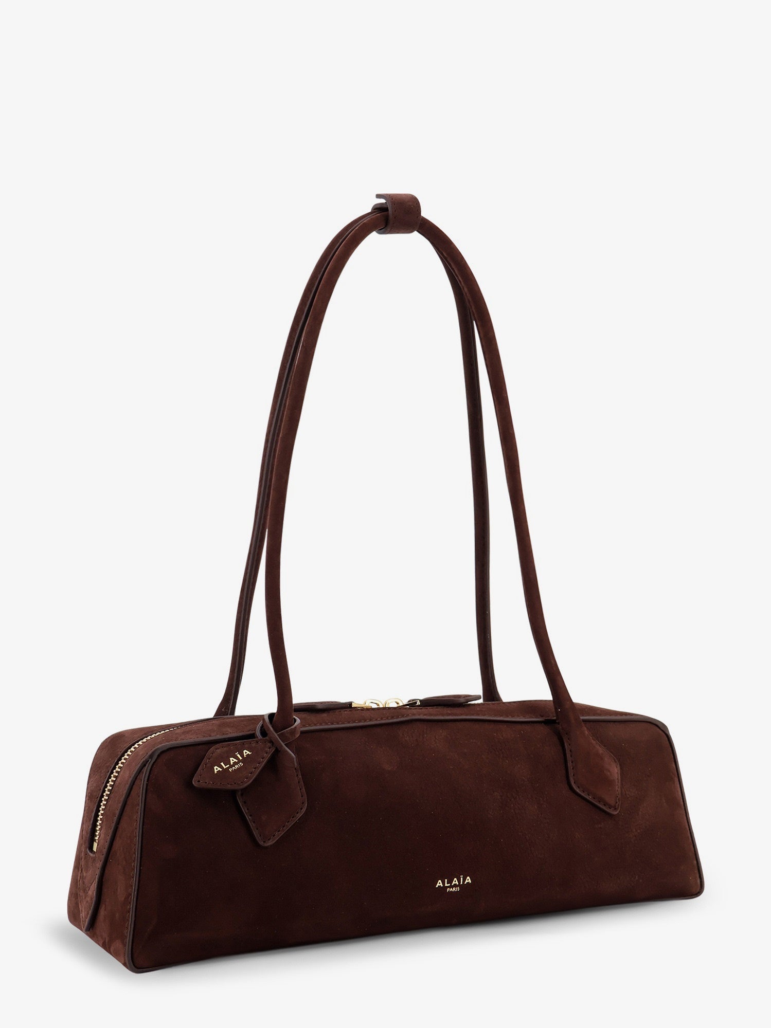 Alaïa Teckel Medium Suede Shoulder Bag