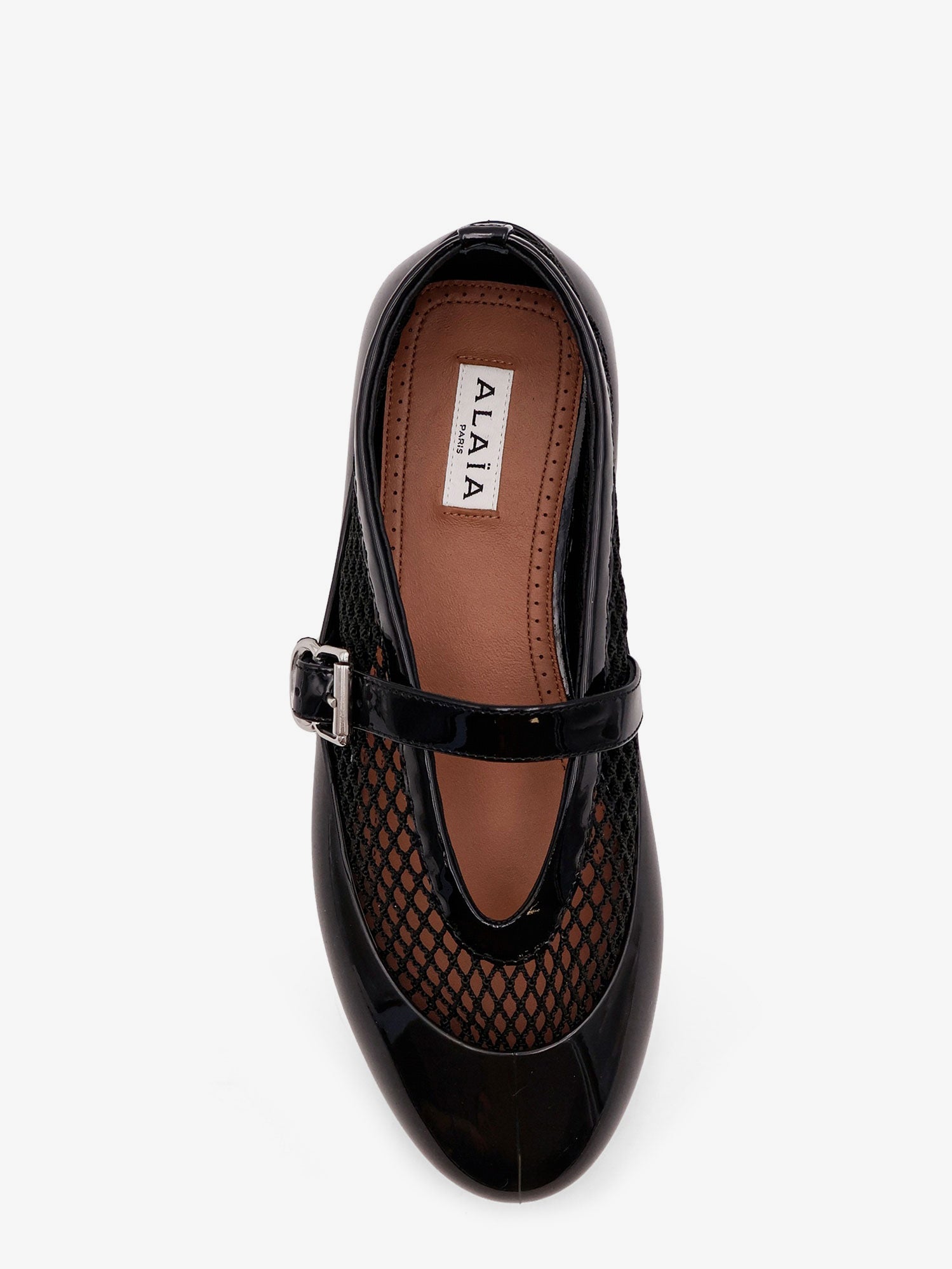 Alaïa Rubber Flat Mesh Ballerinas