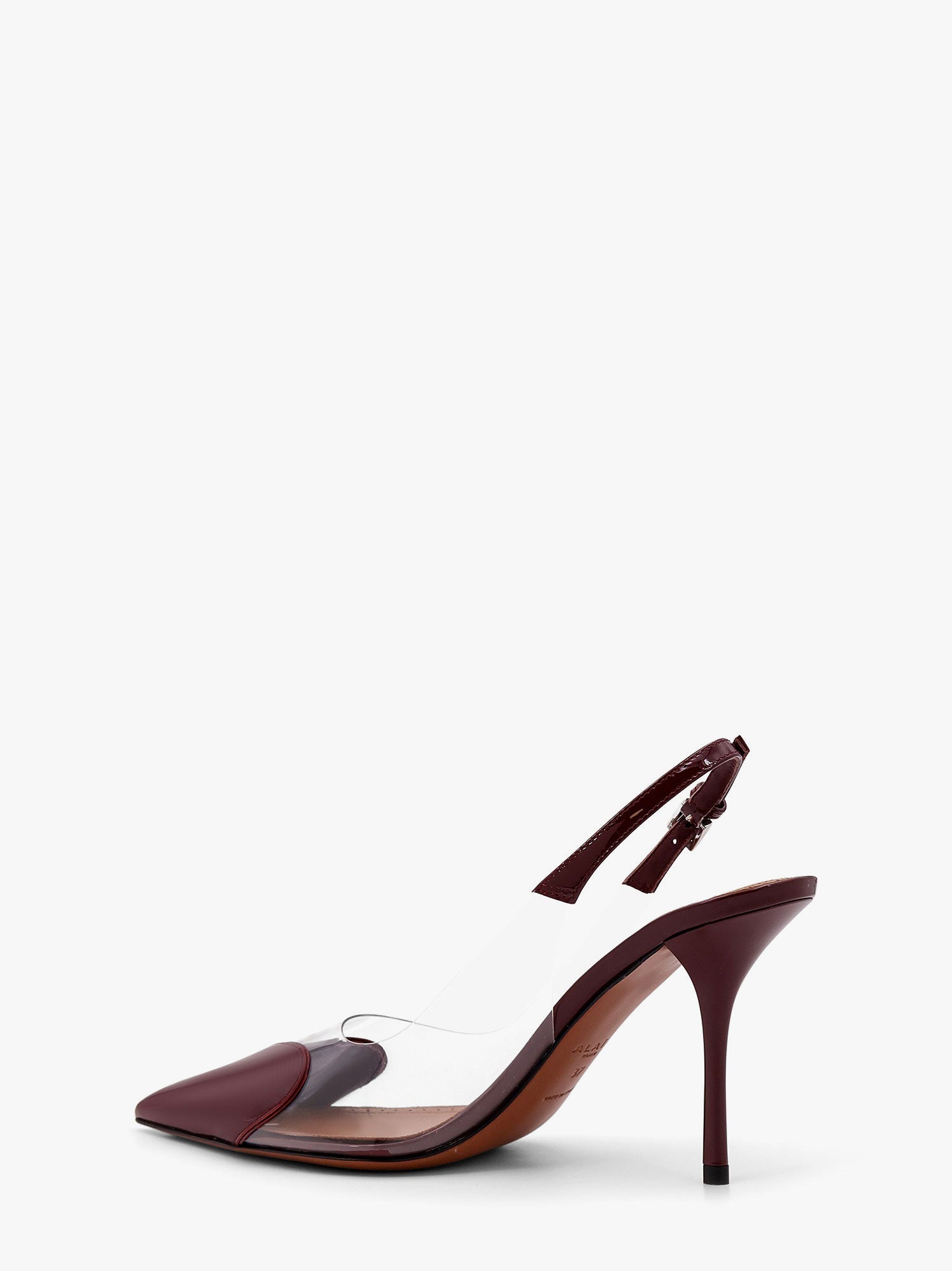 Alaïa Leather And Pvc Slingbacks 90
