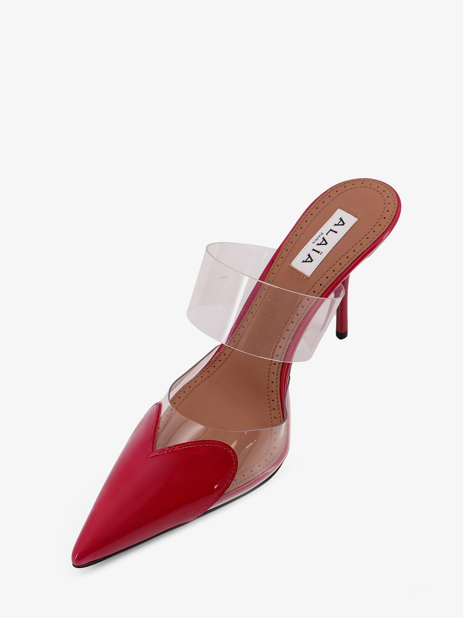 Alaïa Le Coeur Patent Leather Sandals