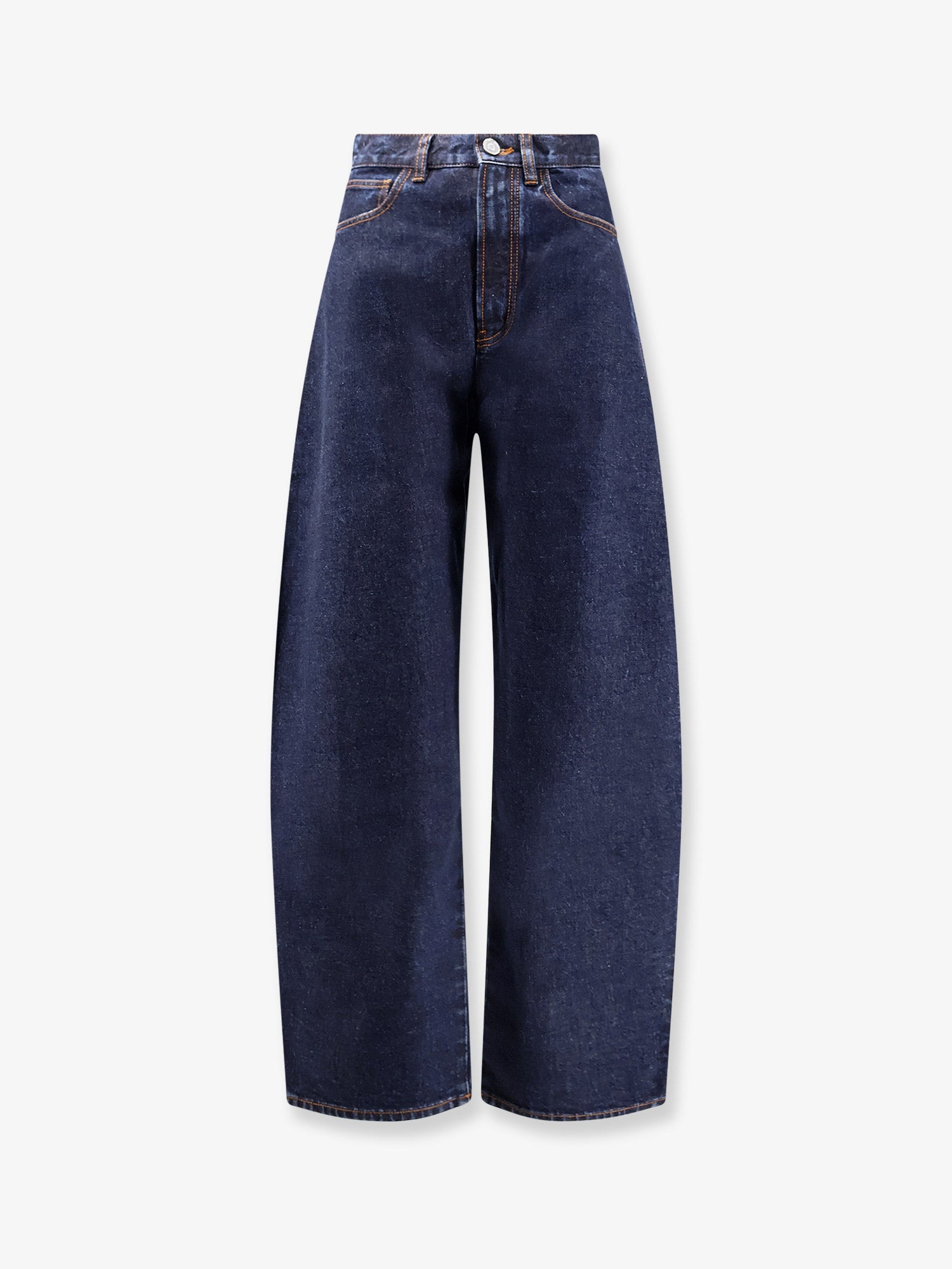 Alaïa Round Blue Denim Jeans