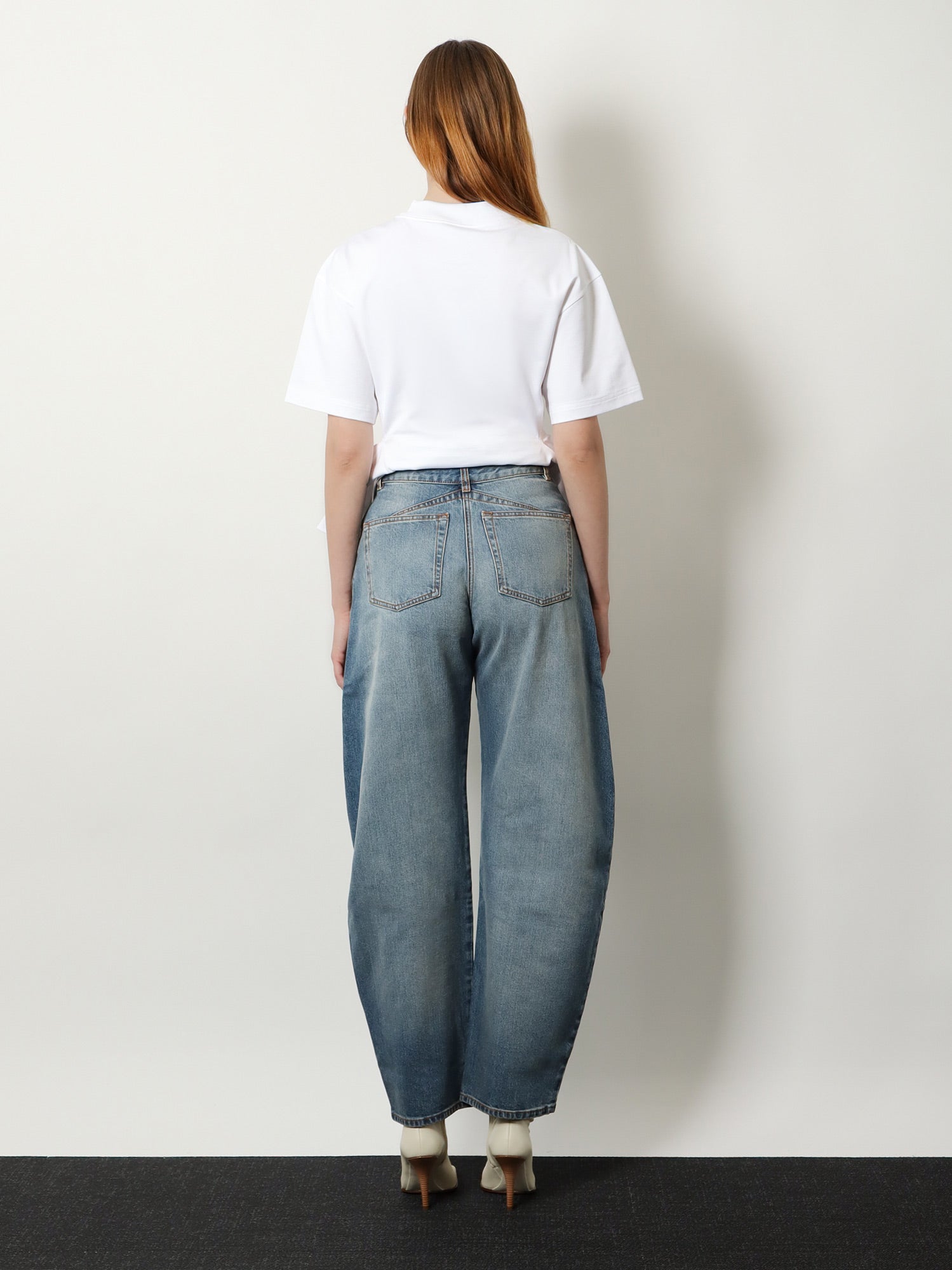 Alaïa Faded Blue Denim Jeans