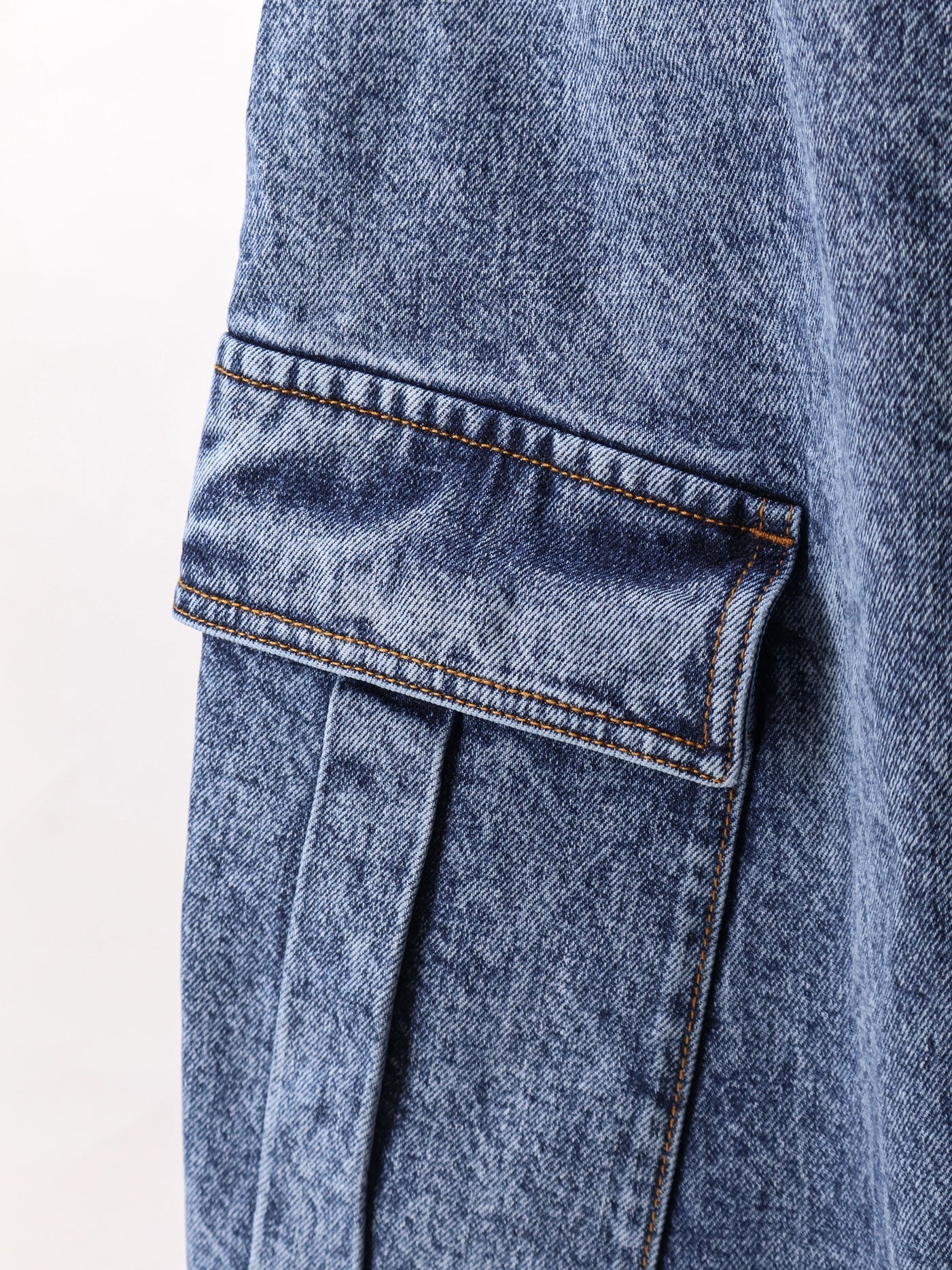 Alaïa Blue Denim Cargo Jeans