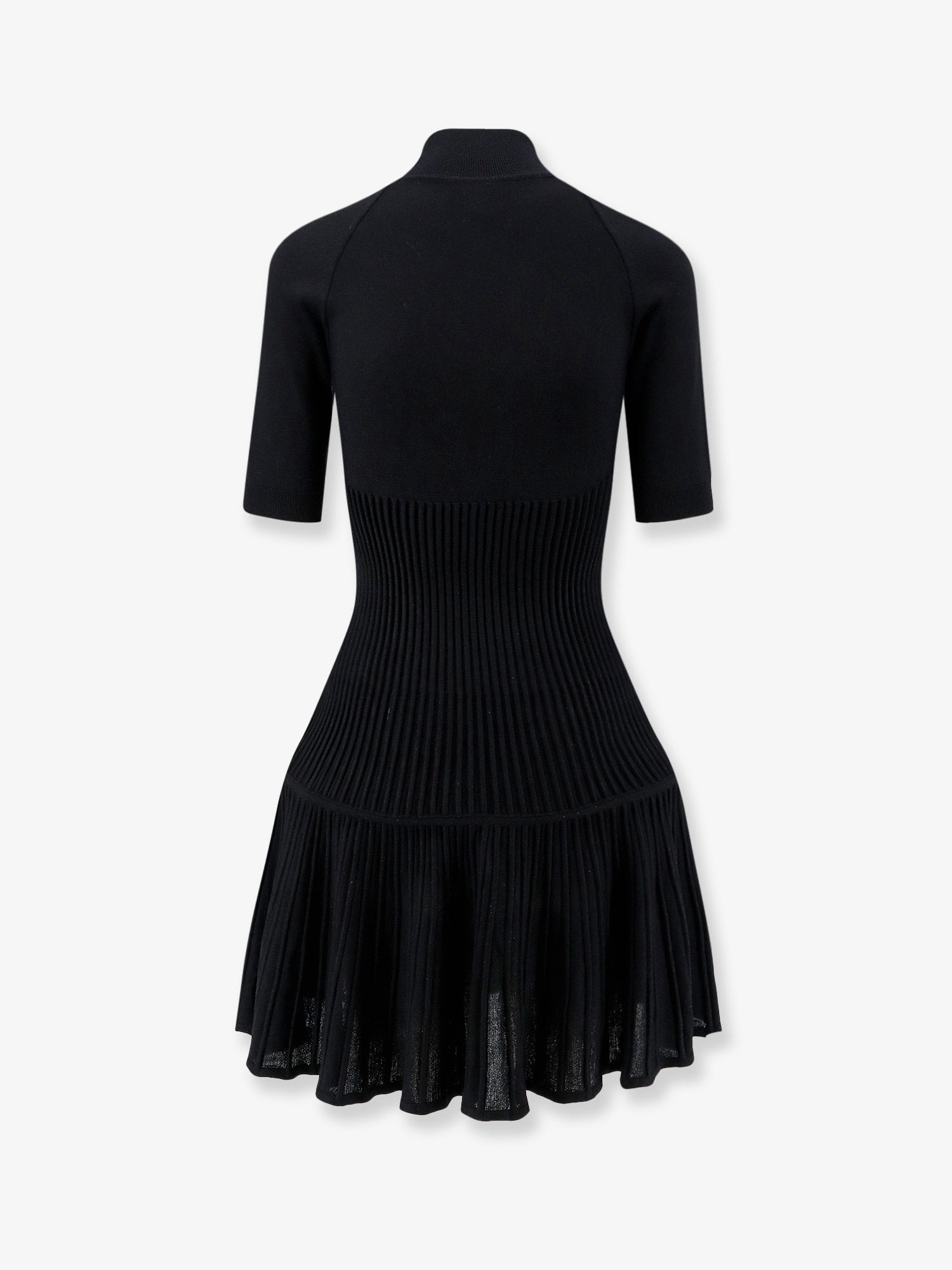 Alaïa Crinoline Wool Blend Short Dress