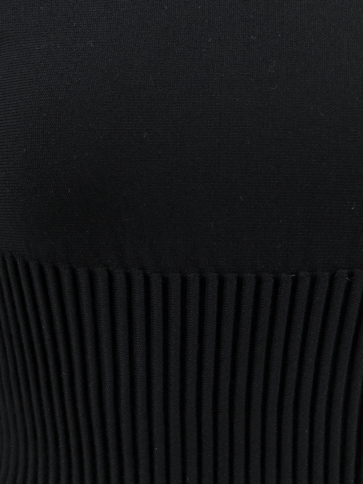 Alaïa Crinoline Wool Blend Short Dress