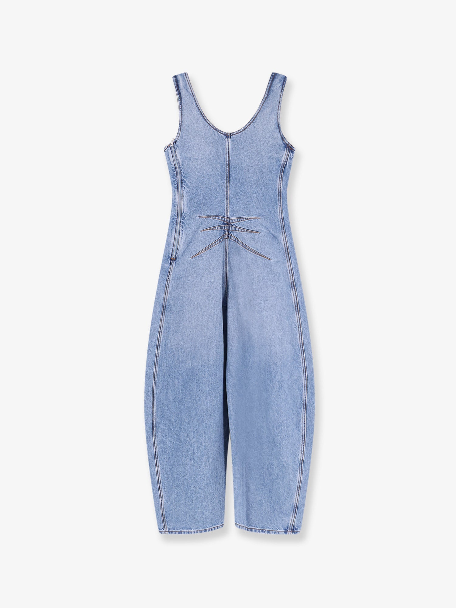 Alaïa Round Denim Jumpsuit
